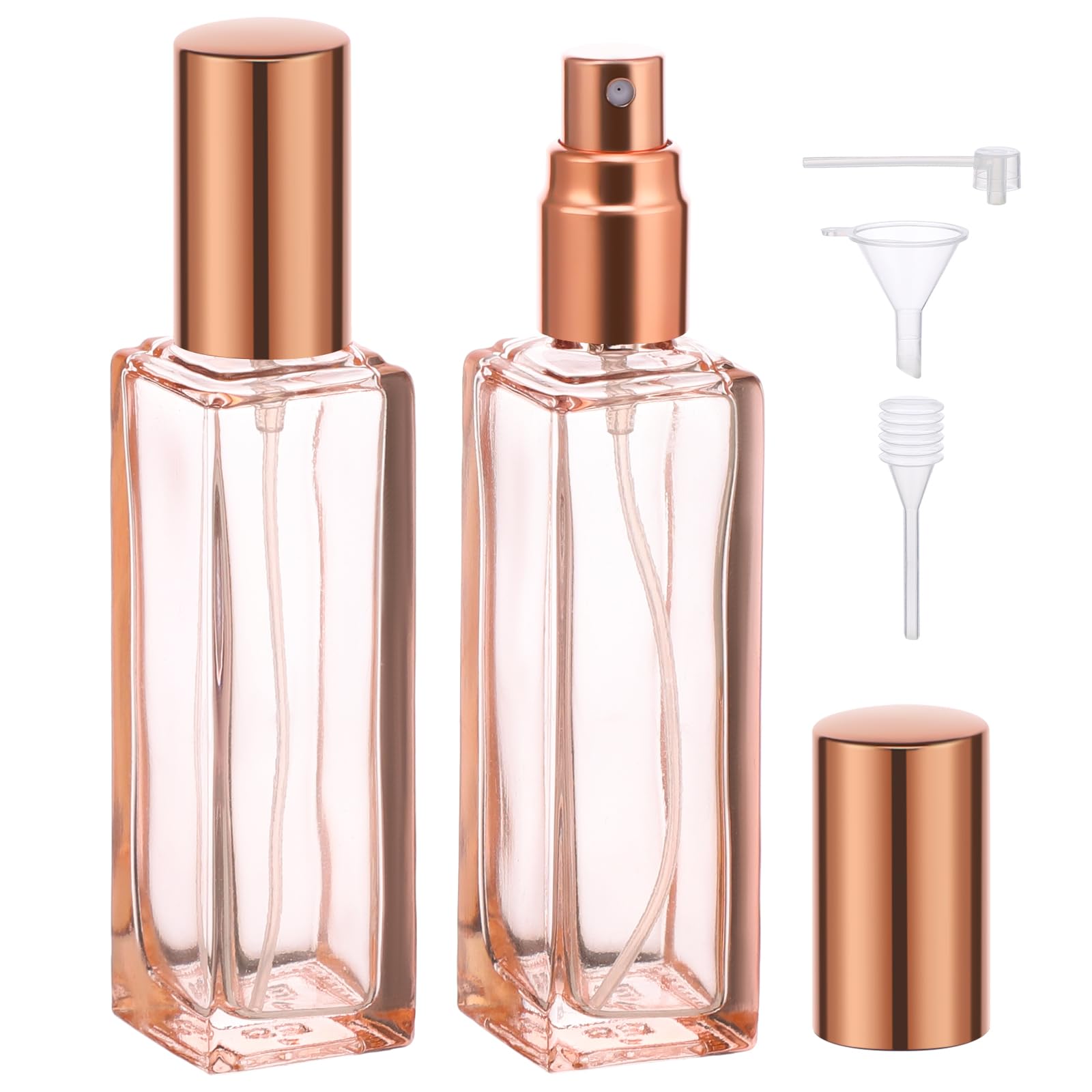 Segbeauty Travel Perfume Atomizer Refillable, 2 Pack 20Ml Portable Perfume Bottles, Travel Size Perfume Refill Bottle Empty Glas