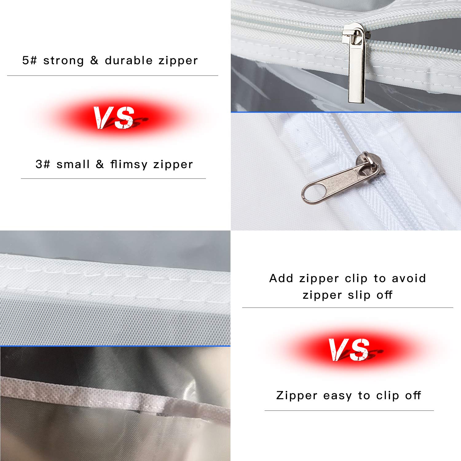 Zilink Hanging Garment Bags For Storage 54 Inch 2Pack Large Garment Rack Cover Suit Bags Organizer Hanging Clothes Cover For Sui