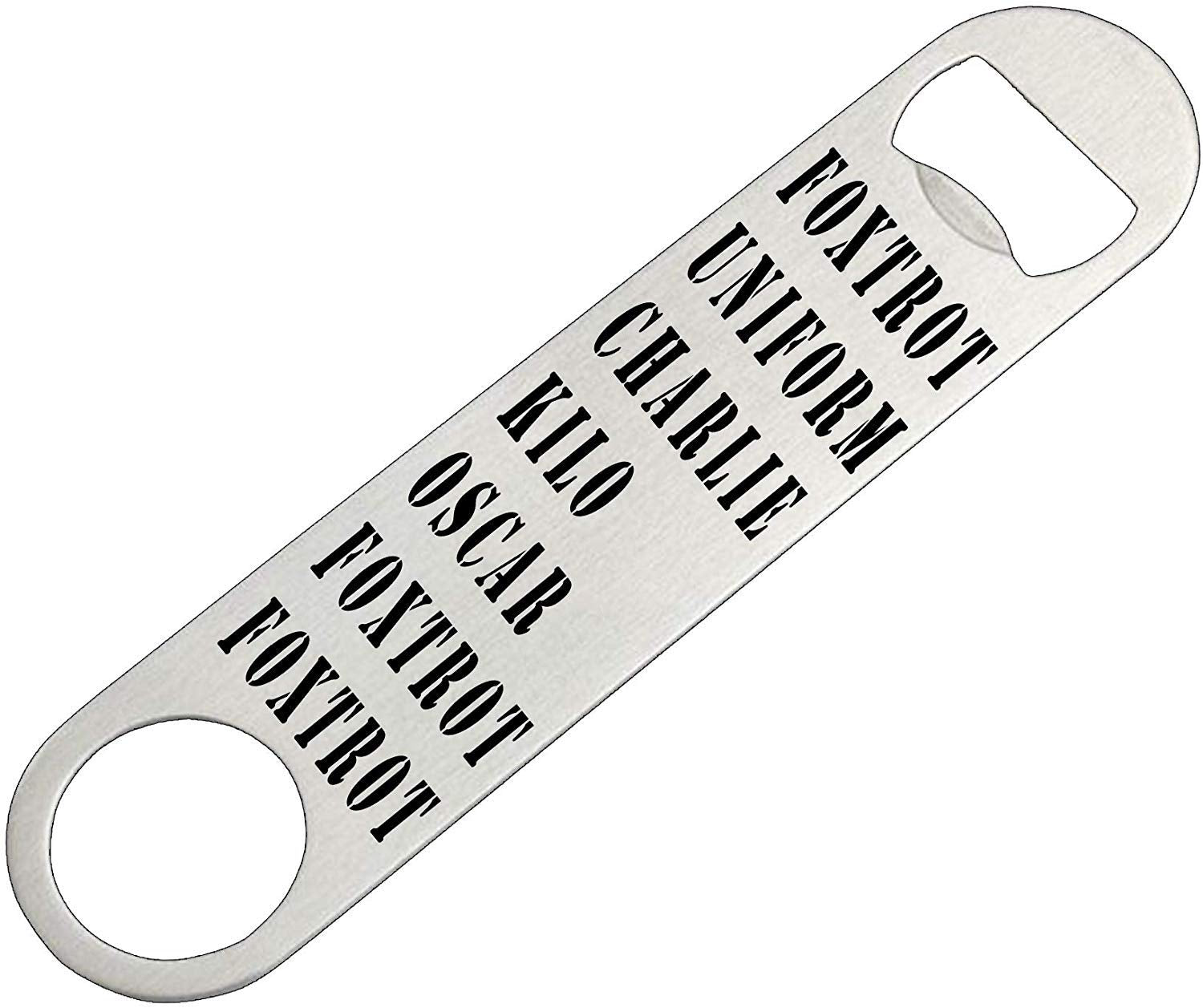 Rogue River Tactical Funny Military Alphabet Speed Bottle Opener Heavy Duty Gift For Veteran