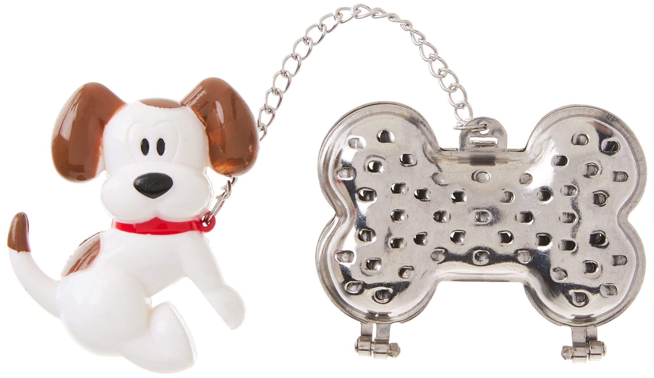 Joie Woof Tea Infuser, 18/8 Stainless Steel Infuser, Dog And Bone, Silver