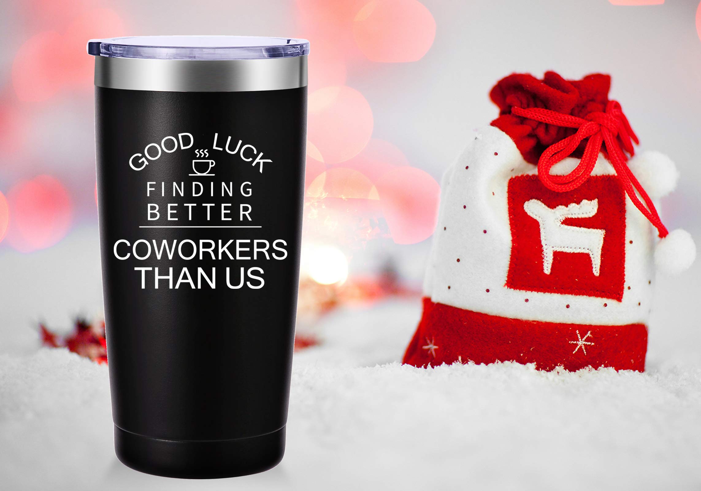 Amzushome Good Luck Finding Better Coworkers Than Us Travel Mug Tumbler.Going Away,Goodbye,Farewell,Leaving,New Job Gifts For Co