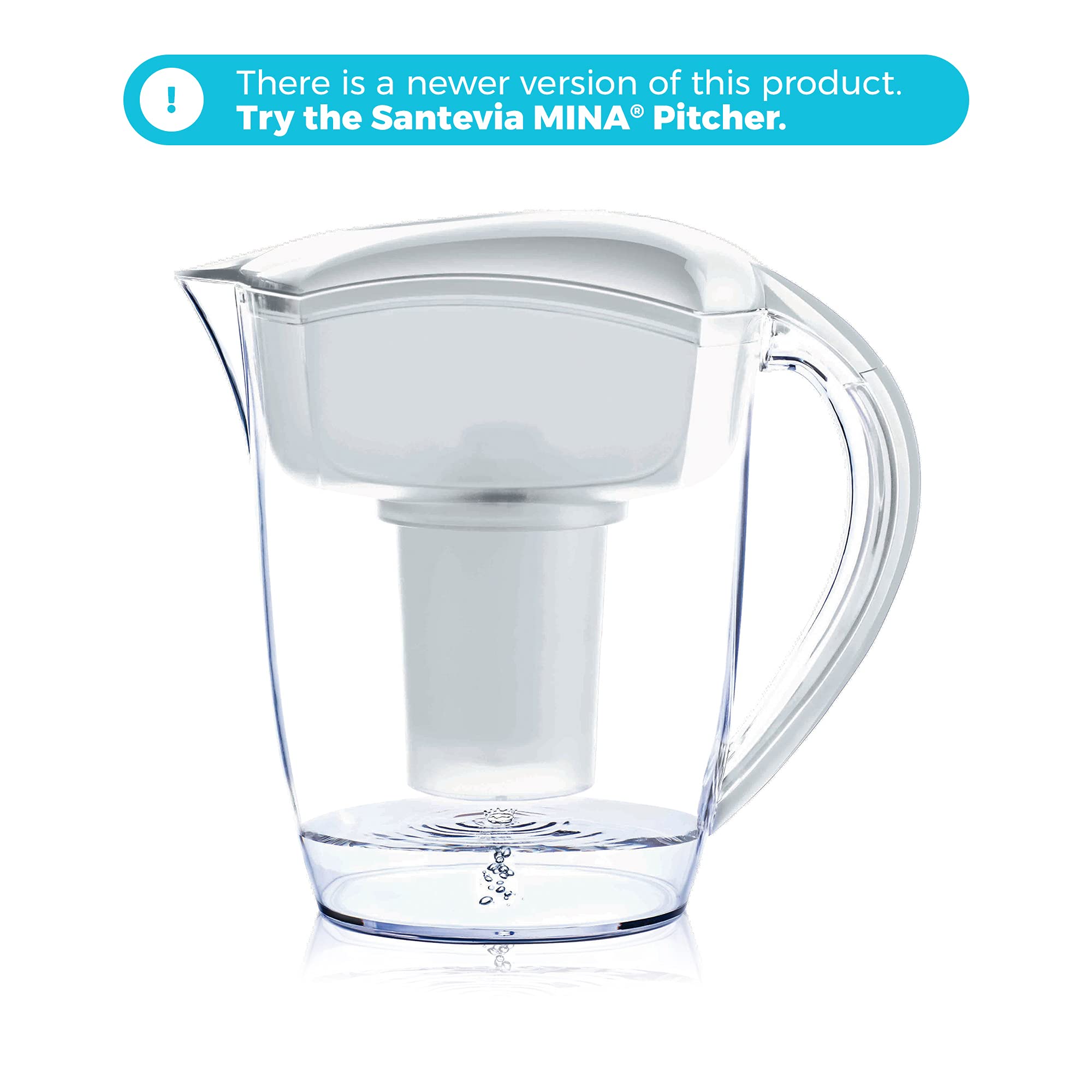 Santevia Water Systems P421 Alkaline Water Pitcher Filter, White, 1 Count