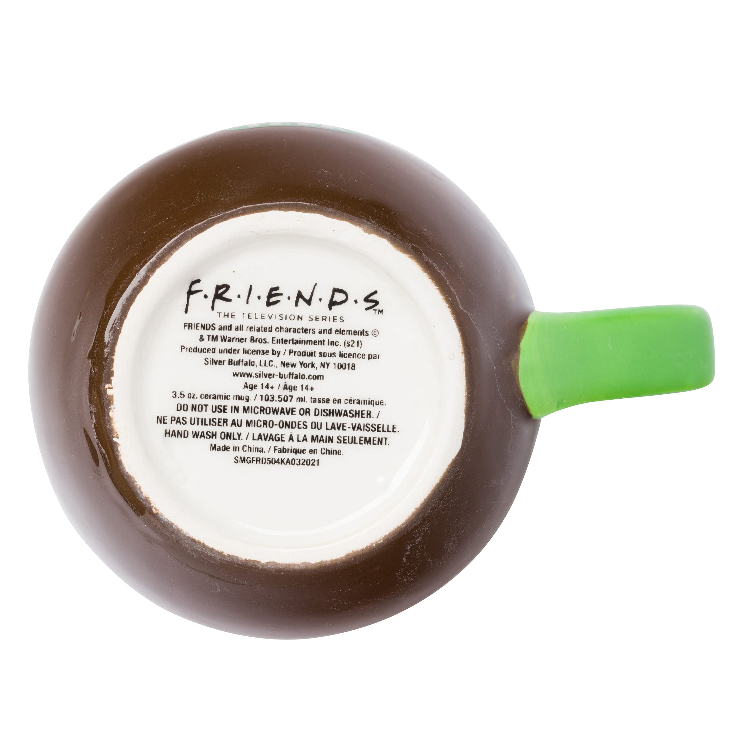 Friends Central Perk 3-Piece 3.5-Ounce Ceramic Sculpted Mini Cup Set