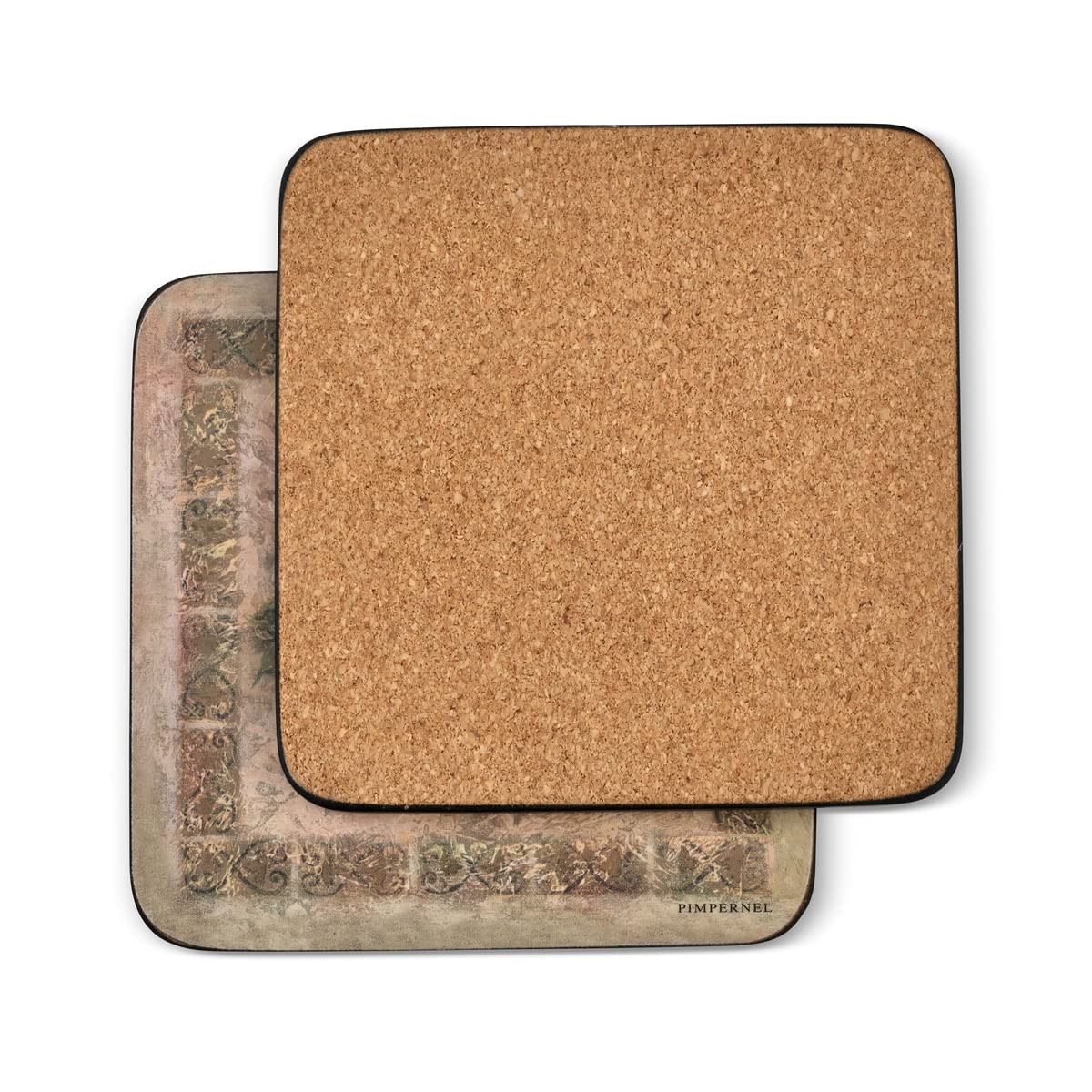 Pimpernel Tuscan Palette Collection Coasters | Set Of 6 | Cork Backed Board | Heat And Stain Resistant | Drinks Coaster For Tabl