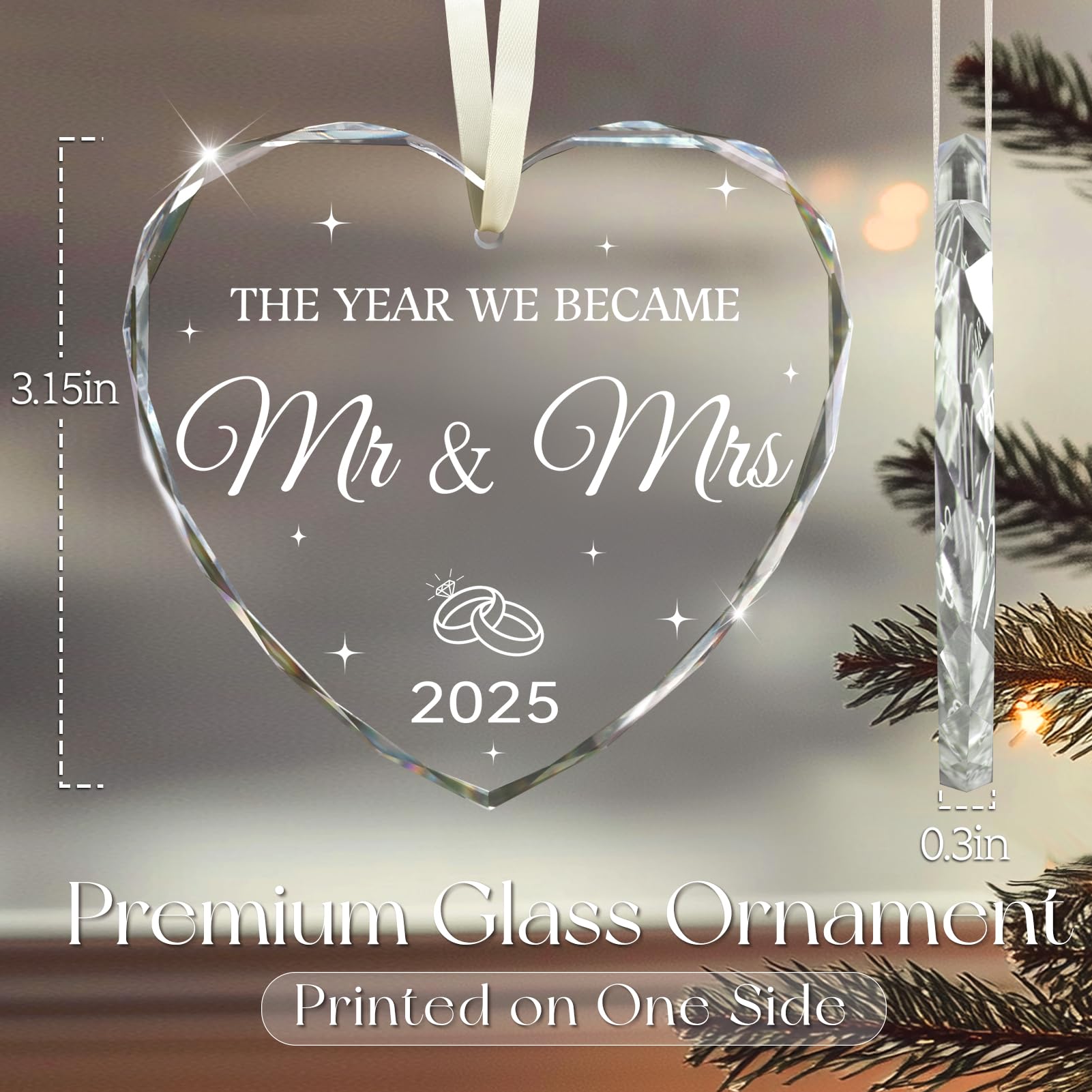 Wedding Gifts for Couples 2025, Mr and Mrs Gift Bridal Shower Gifts Wedding Gift Just Married Decorations for Bride, Newlywed Co