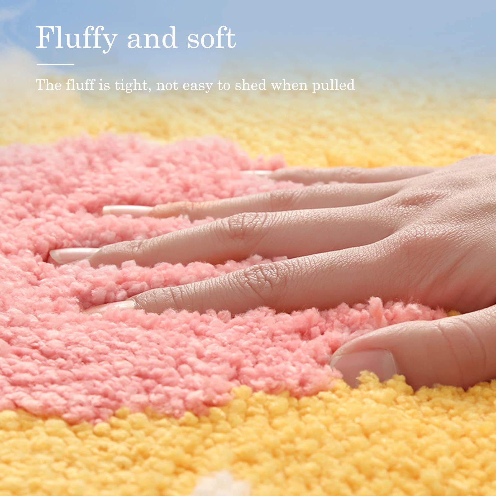 Cute Bath Mat, Soft Superfine Fiber Flower Floor Mat Bathroom, Non Slip Water Absorbent Rug Bath Mat Door Mats Rugs For Entrance