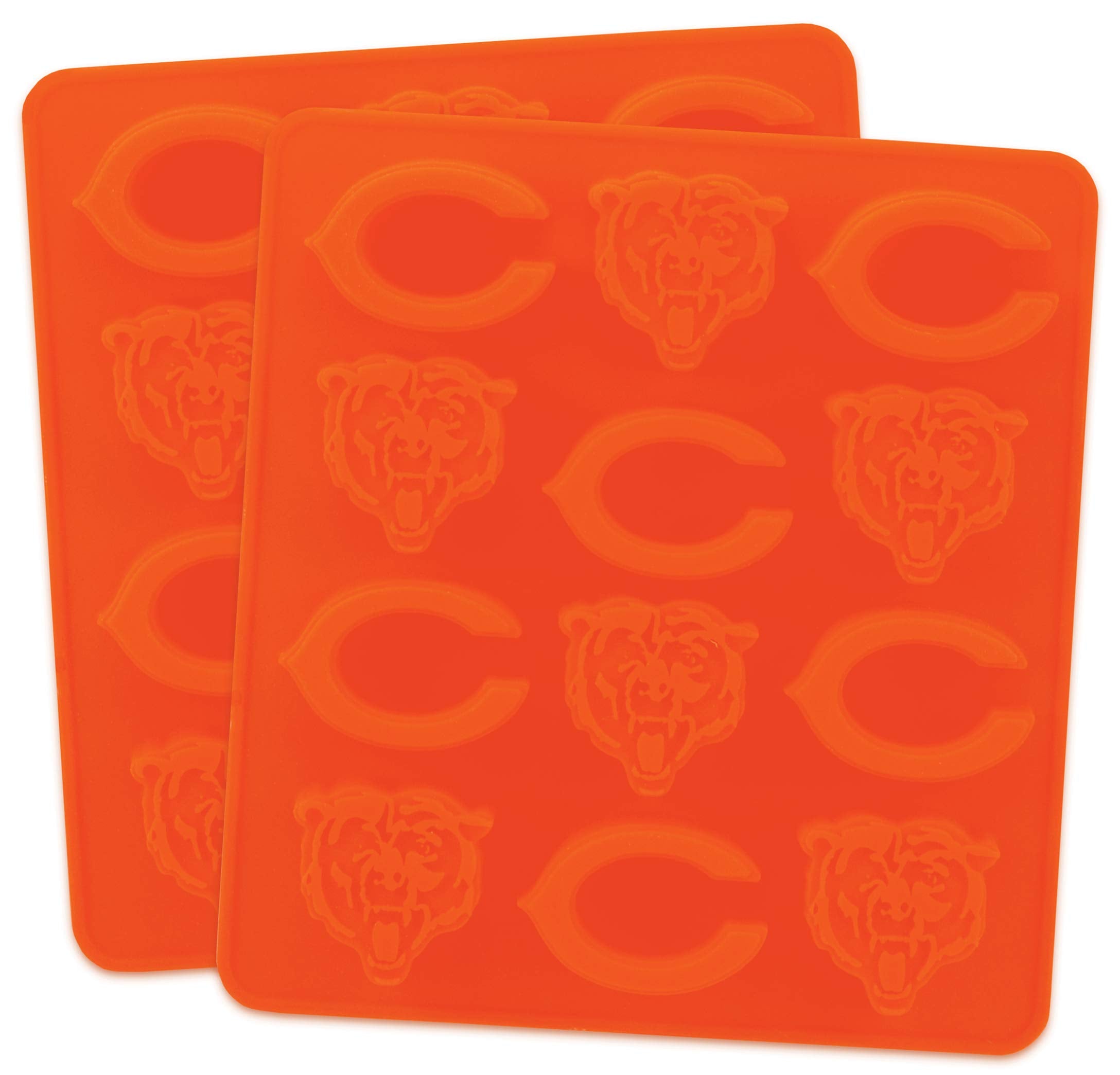 MasterPieces NFL Chicago Bears Ice Cube Tray, Silicone, One Size, Navy & Orange, Model CHB4040