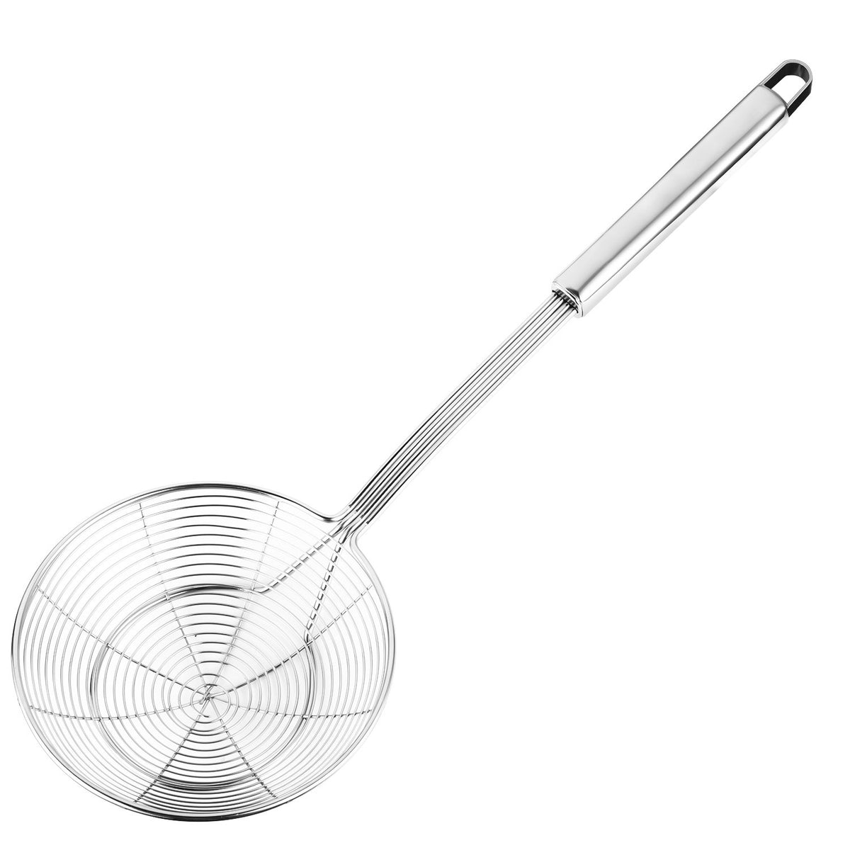Hiware Solid Stainless Steel Spider Strainer Skimmer Ladle For Cooking And Frying, Kitchen Utensils Wire Strainer Pasta Strainer