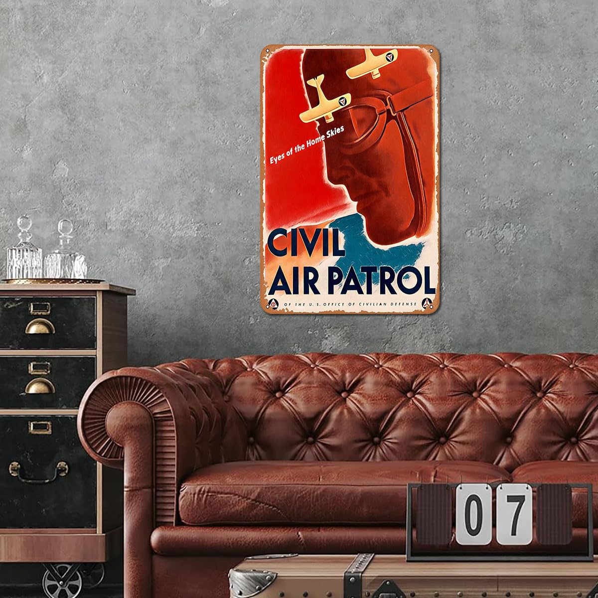 Civil Air Patrol Metal Sign - Aviation Wall Art and Airplane Decor, Retro Pilot Gift for History Enthusiasts, Home, Office, or M