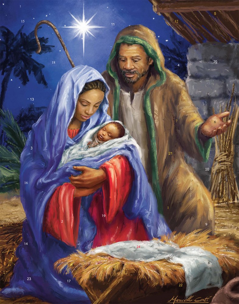 Heavens Gift Advent Calendar (Countdown to Christmas) with Nativity Story by Vermont Christmas Company