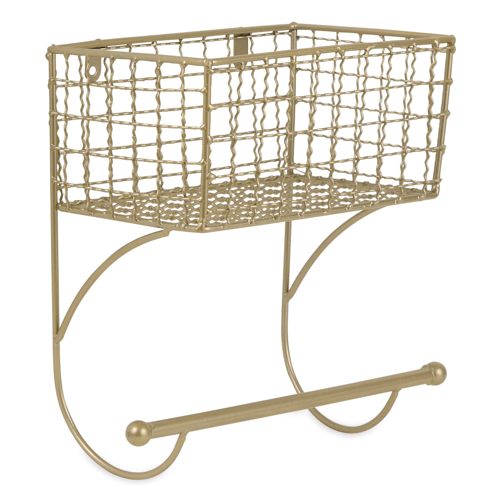 SMALL GOLD FARMHOUSE TOWEL RACK