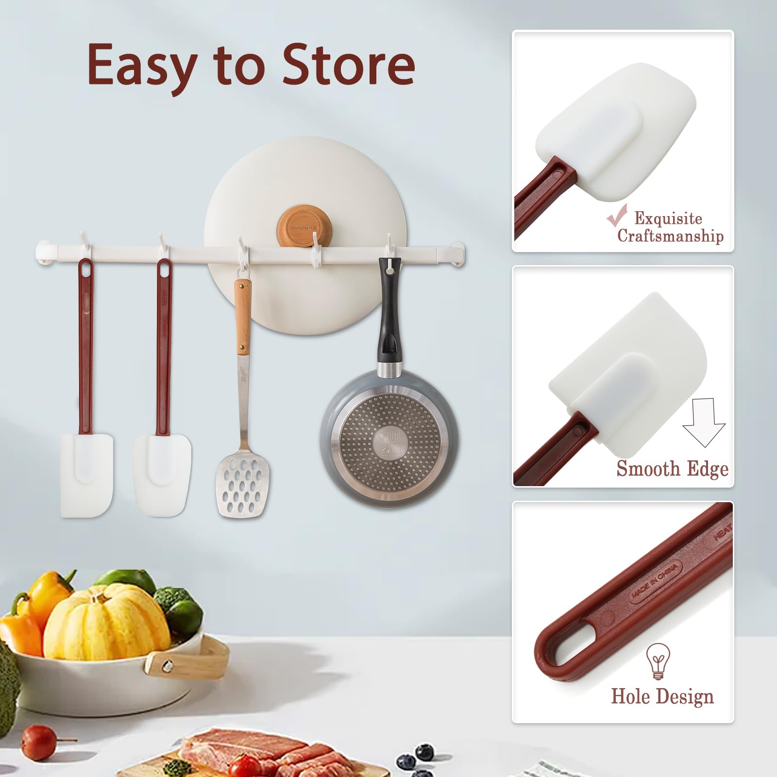 Mytasuy Silicone Spatulas Heat Resistant, Mini Rubber Spatulas Silicone Set.Heavy Duty Silicone Spatulas Set Commercial .Silicon