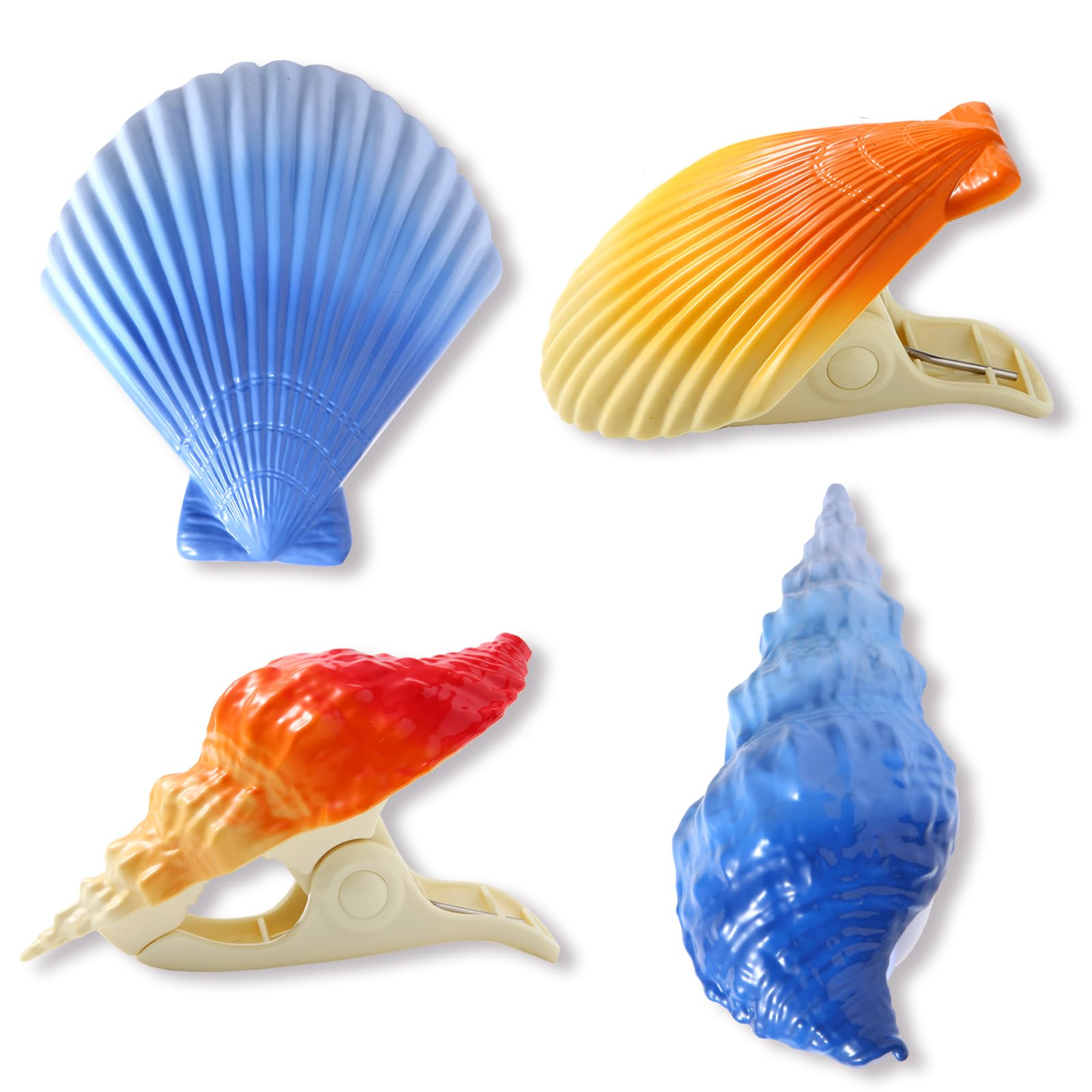 Caloogn Beach Towel Clips For Beach Chairs, Beach Towel Clips For Pool Chairs, Lounge Chairs, Drying Racks Decorative Windproof