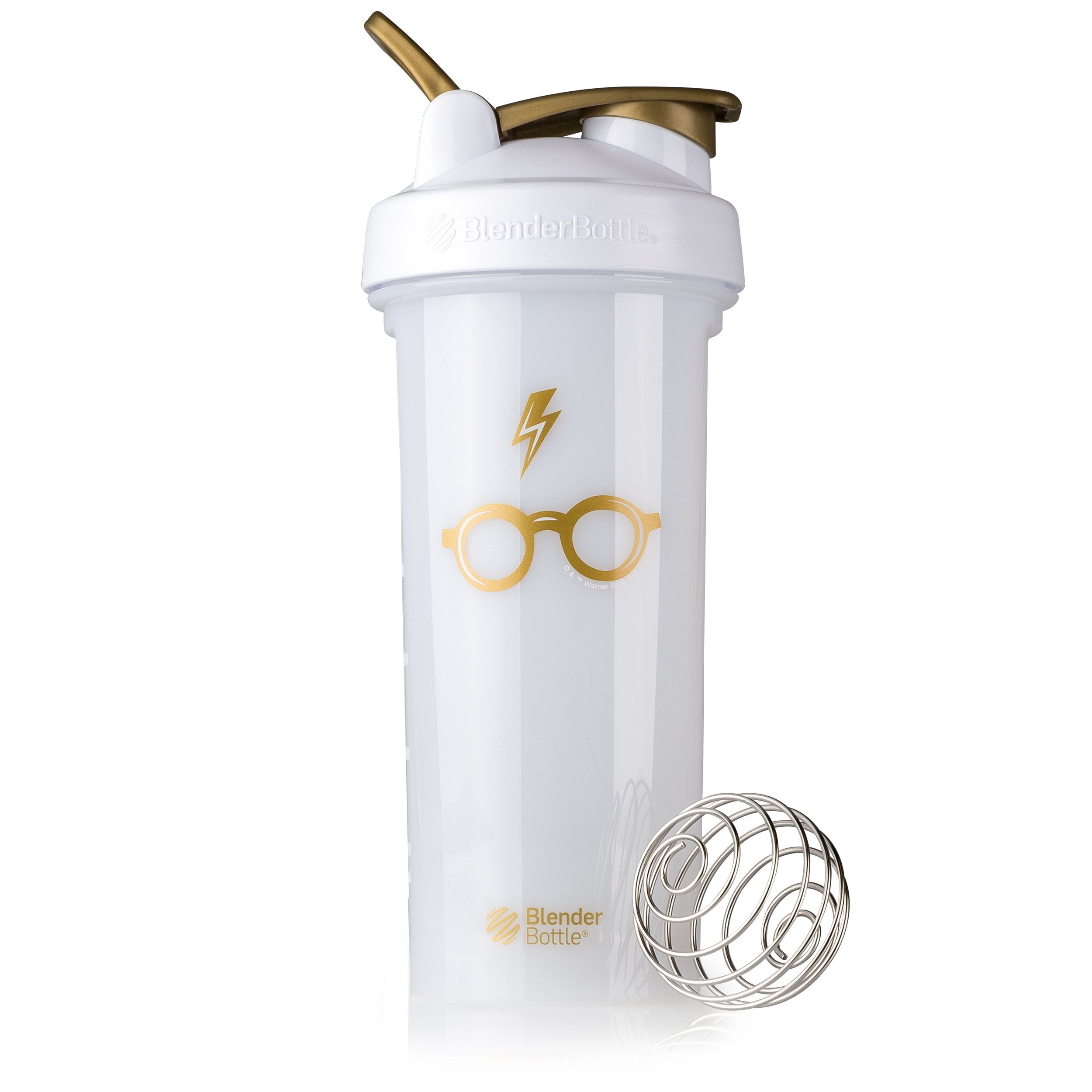 Blenderbottle Harry Potter Shaker Bottle Pro Series Perfect For Protein Shakes And Pre Workout, 28-Ounce, Bolt & Glasses (Pack O