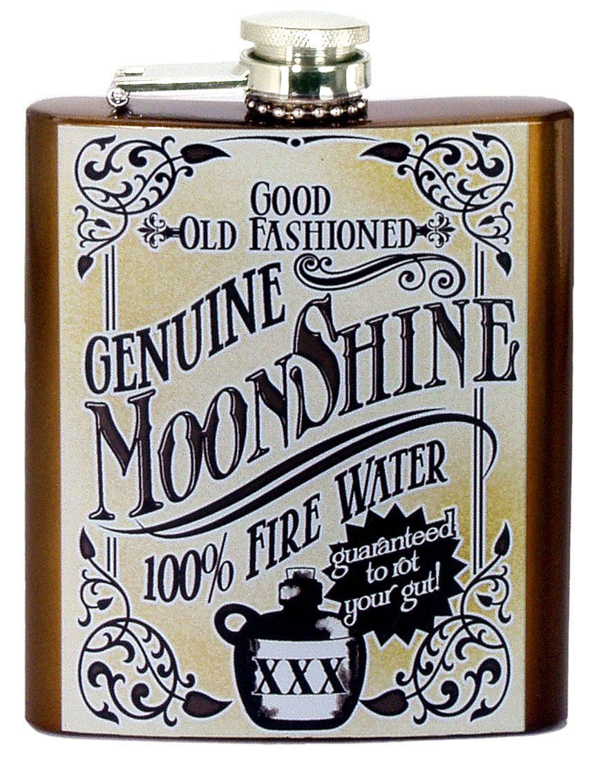 Spoontiques Moonshine Hip Flask