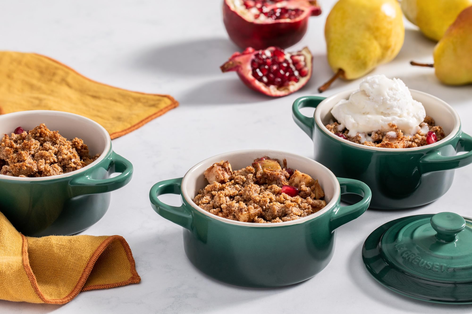 Le Creuset Stoneware Mini Round Cocotte, 8 Oz., Oyster