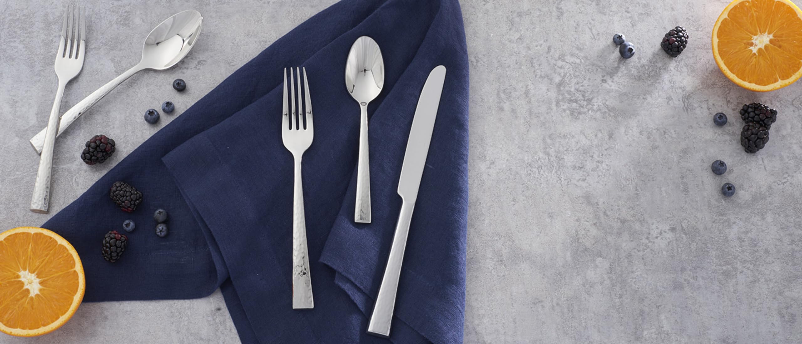 Oneida Cabria 6 Piece Fine Flatware Serve Set, 1.15 Lb, Metallic