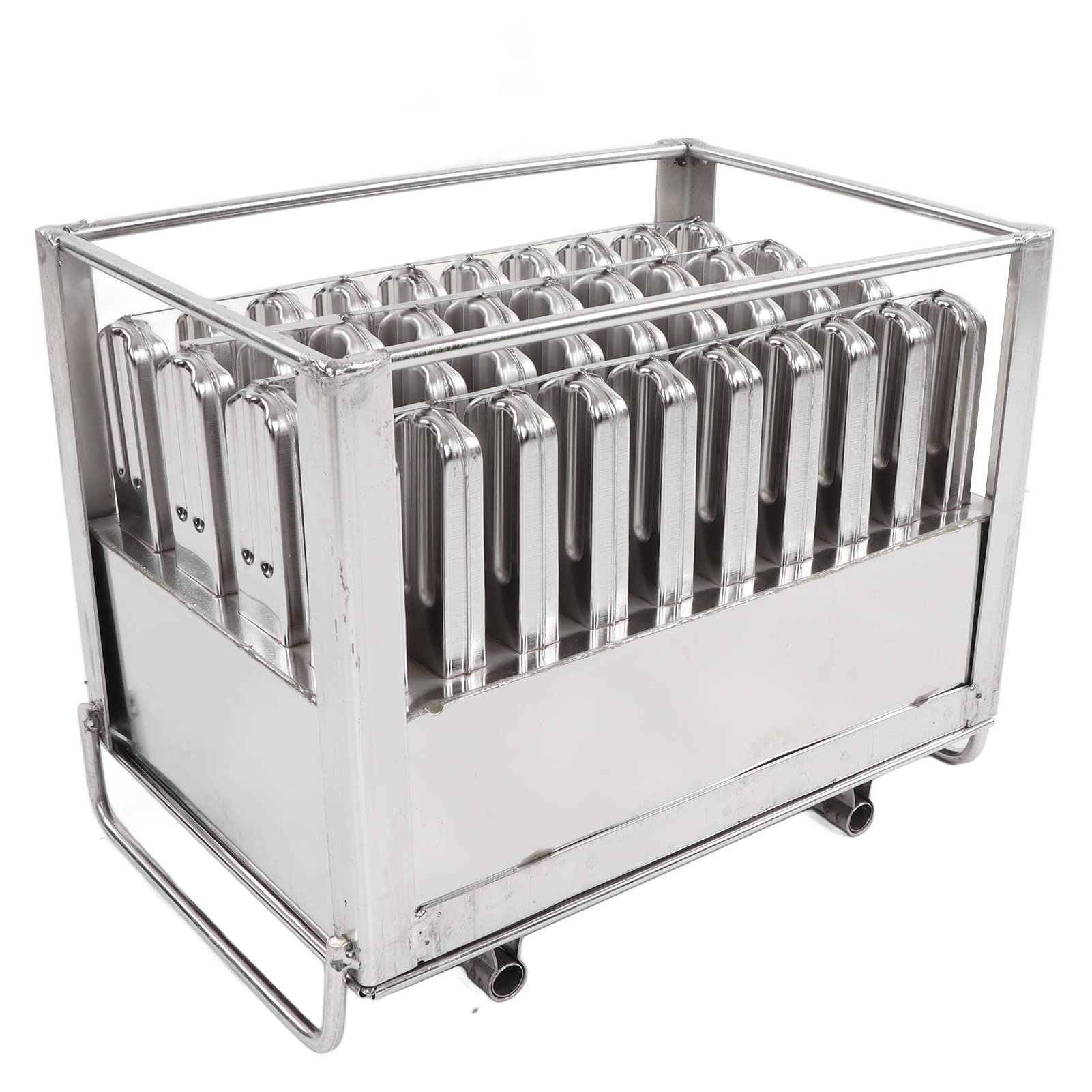 Stainless Steel Mold, Ice Cream Mold Heavy Duty Ice Pop Maker, Easy Release Homemade Frozen Treats Mold for Juice Yogurt