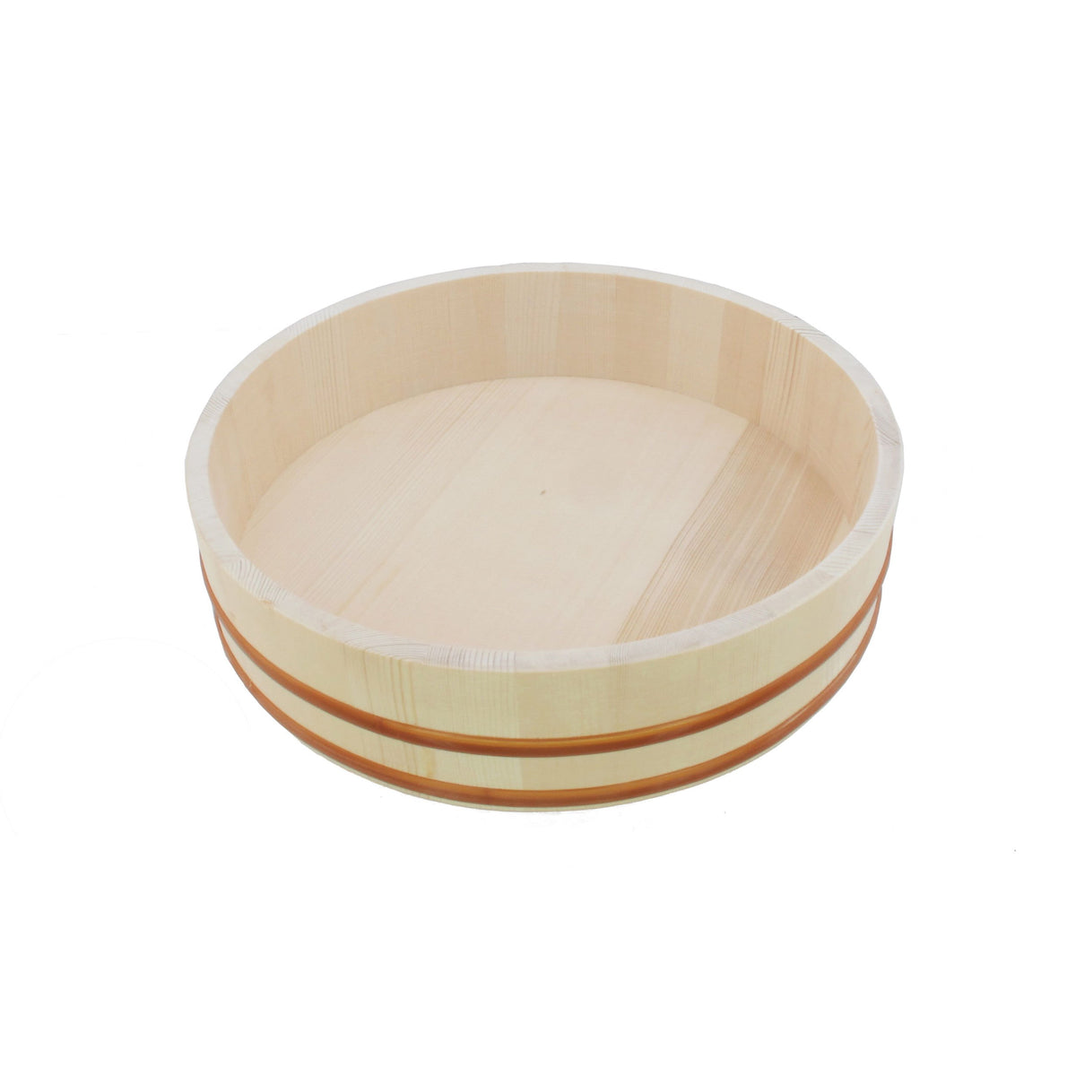 Bamboomn 15.3'' Hangiri Oke Sushi Rice Cooling Bowl/Tub, 1 Piece - Jumbo