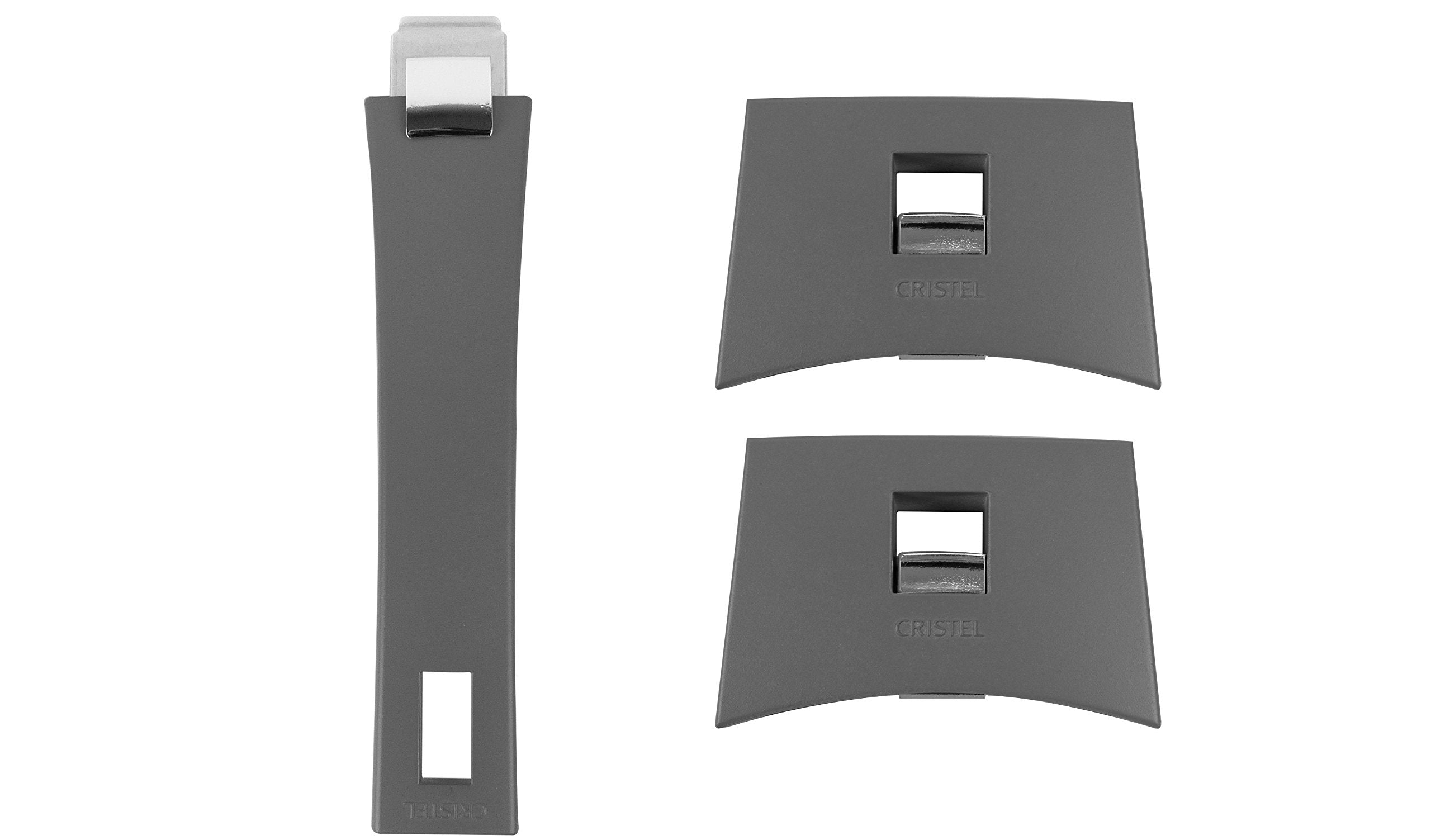 Cristel Mutine Side Handle, Grey