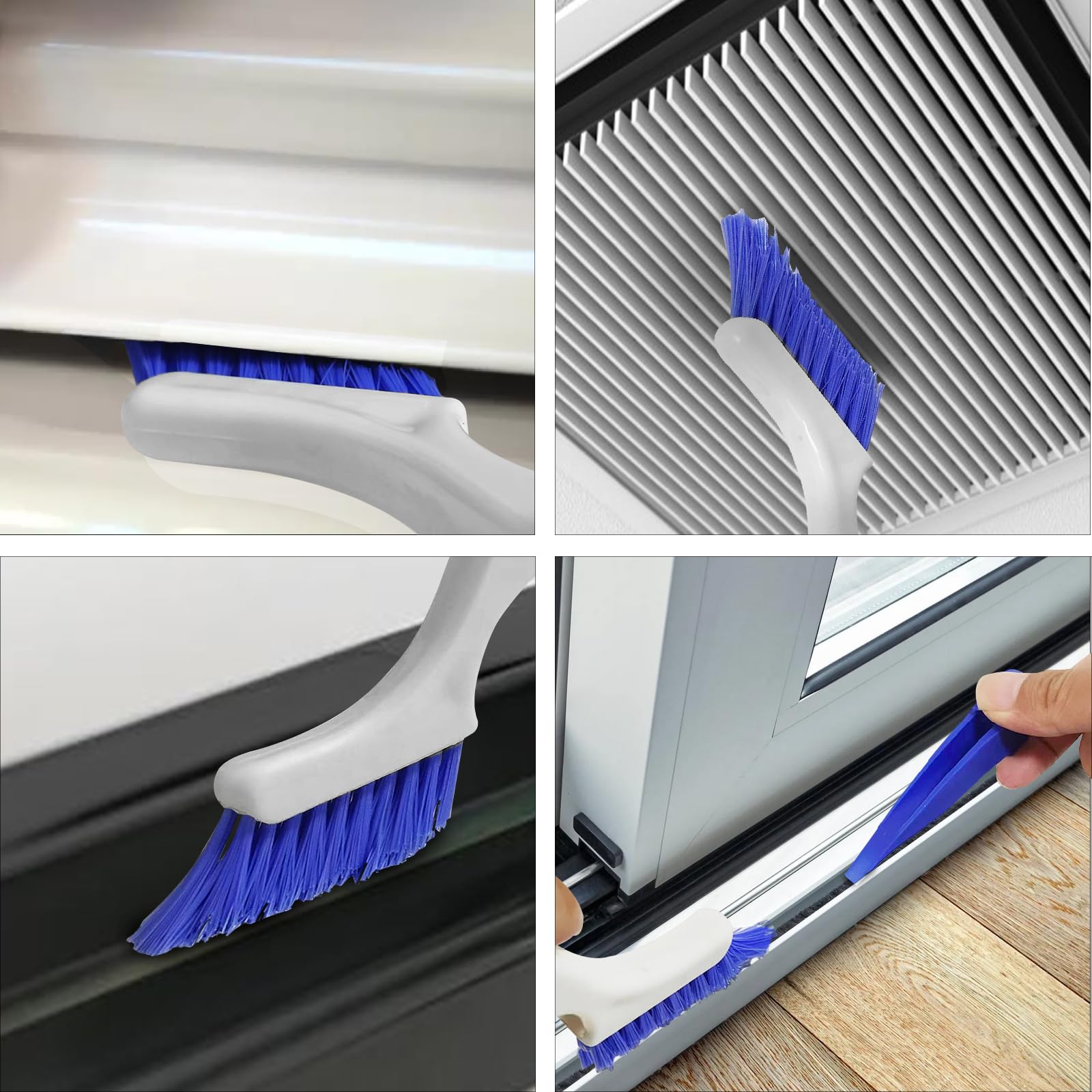 Iflymars 2 Piece Cleaning Brush Small Scrub Brush Kitchen Sink Bathroom Brushes, Sliding Door Or Window Cleaning Brush, For Hous