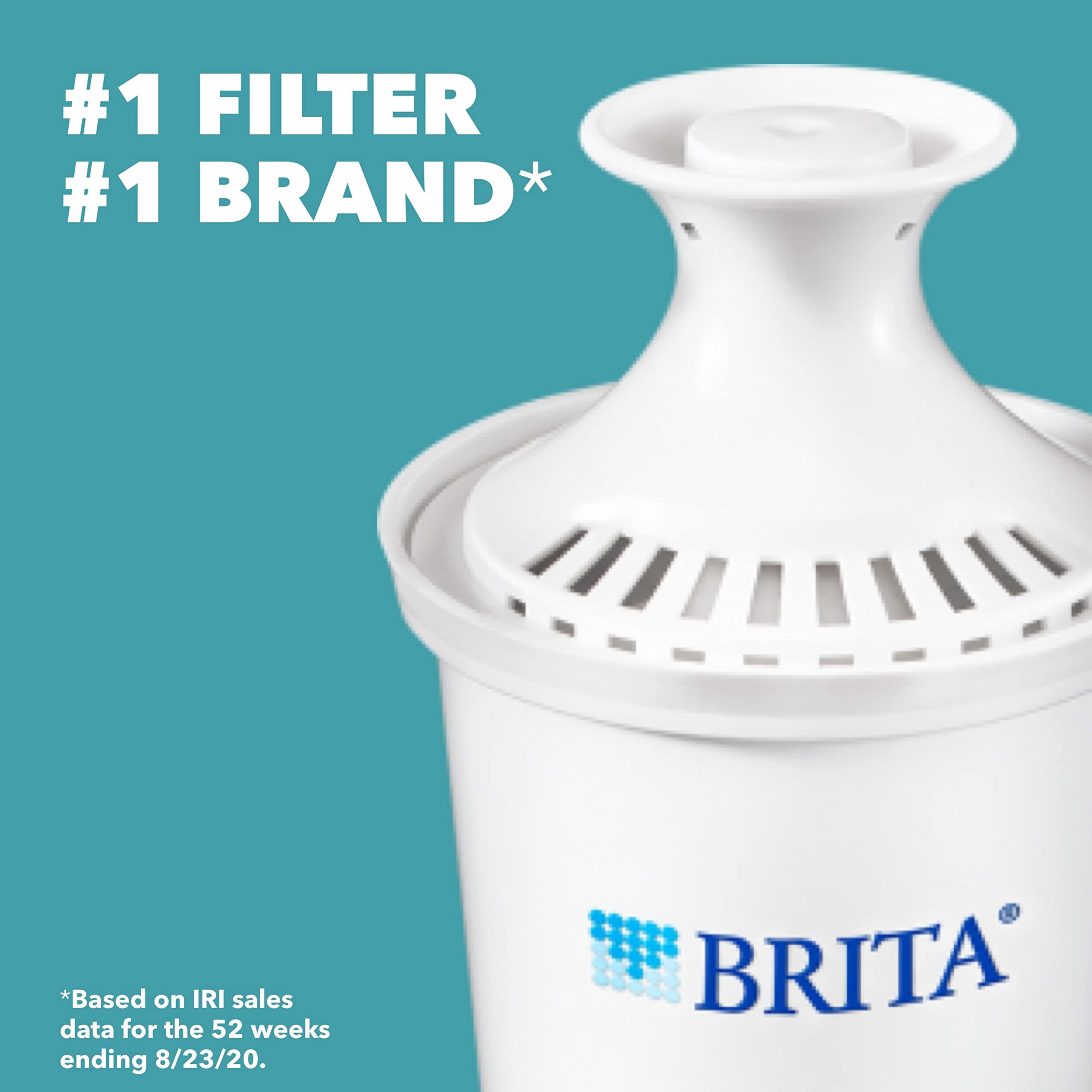 Brita Metro Water Filter Pitcher, Bpa-Free Water Pitcher, Replaces 1,800 Plastic Water Bottles A Year, Lasts Two Months Or 40 Ga