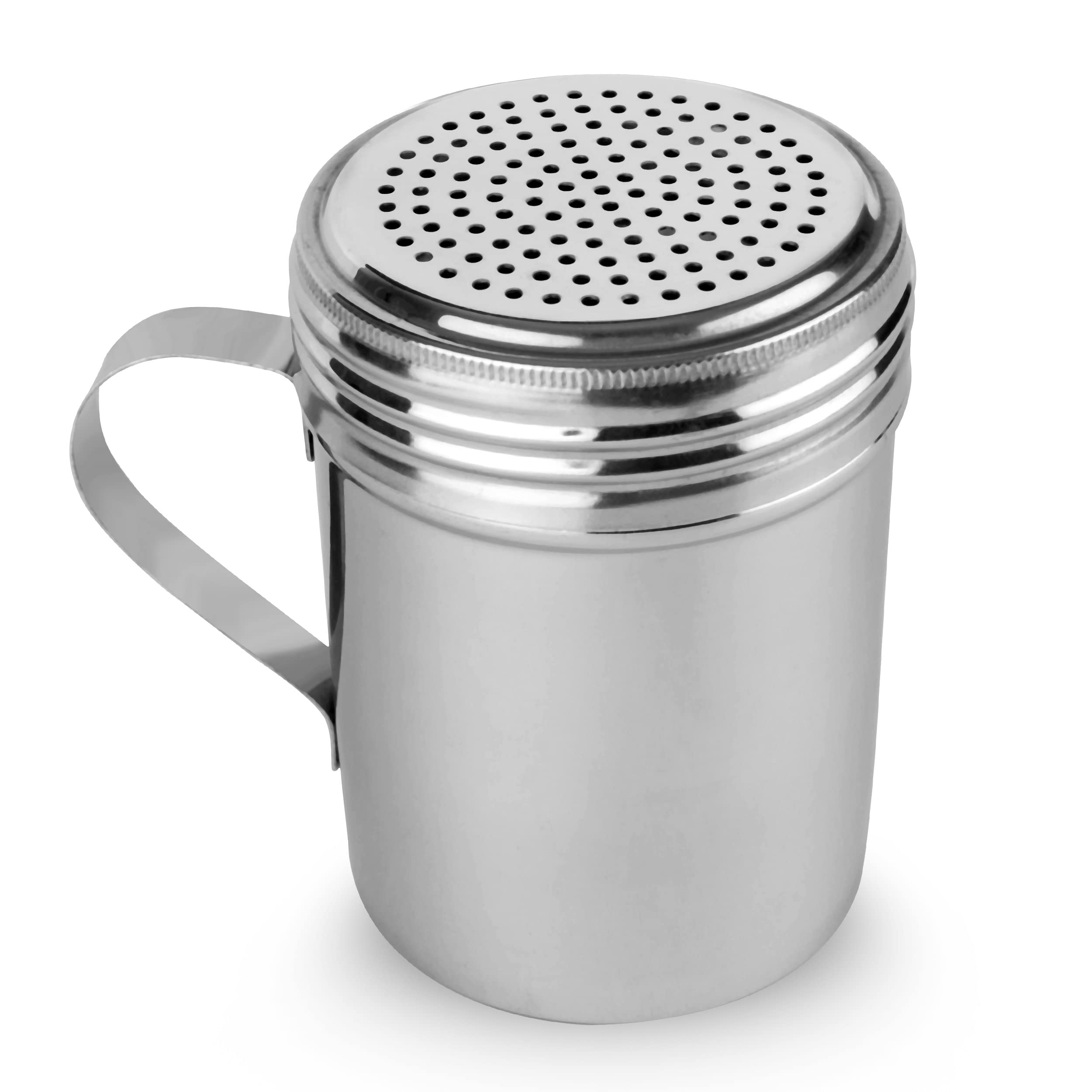 Ehomea2Z Stainless Steel Dredge Shaker Ideal For Salt, Spice, Sugar, Flour (1, 10 Oz)