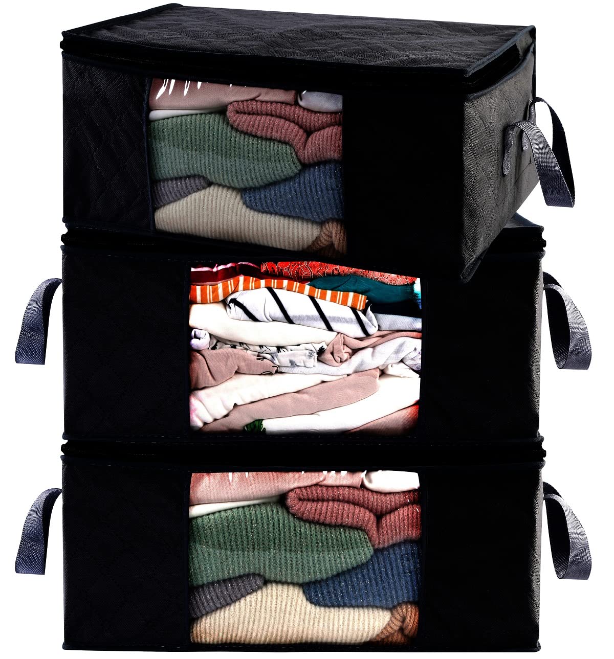 Abo Gear Storage Bags G01B, Dark Black, 3 Count