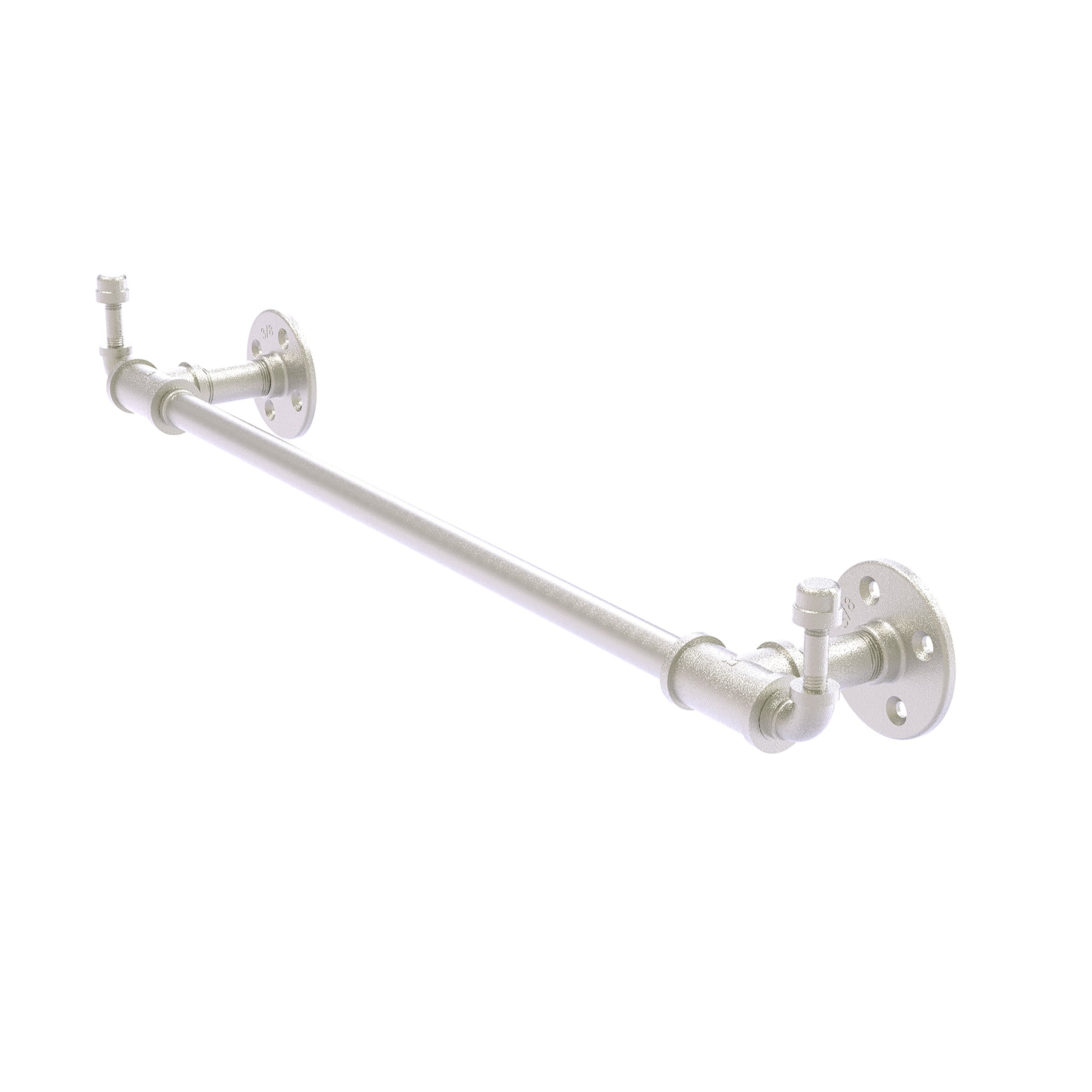 Allied Brass P-250-30-TBHK Pipeline Collection 30 Inch Integrated Hooks Towel Bar, Satin Nickel
