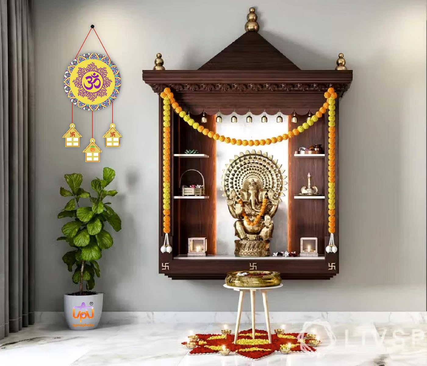 Crafty Adda Serenity Wall Art Handmade Wooden Hanging with Inspirational Zen Quotes Mindfulness Meditation Dcor for Yoga, Home,