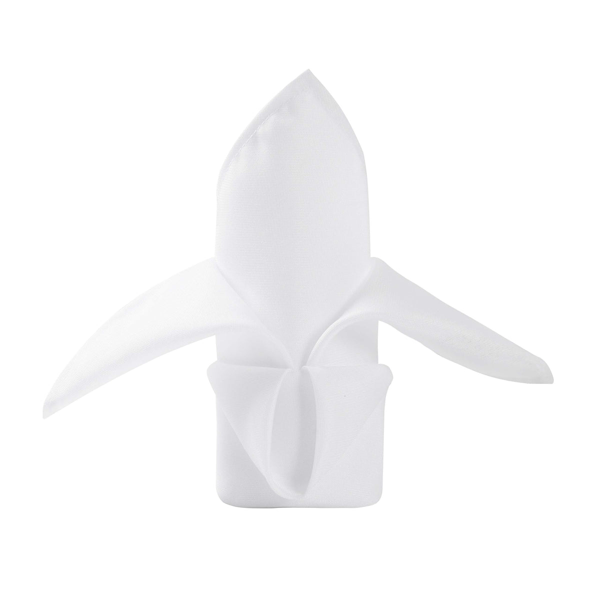 50Pcs Polyester Cloth Napkins - 20 X 20 Inch White Dinner Washable Napkins With Hemmed Edges For Restaurant/Wedding/Hotel(50,Whi