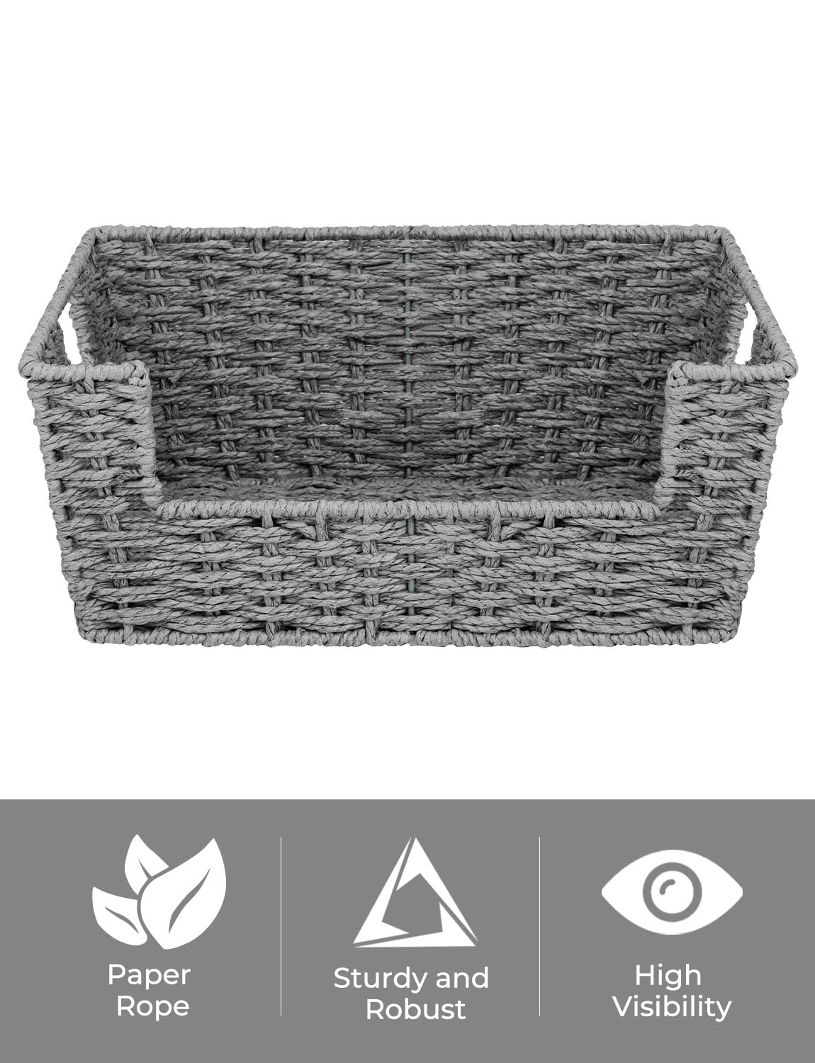 Storageworks Wicker Baskets For Storage, Pantry Baskets Organization And Storage, Pantry Storage Baskets, Handwoven Wicker Baske