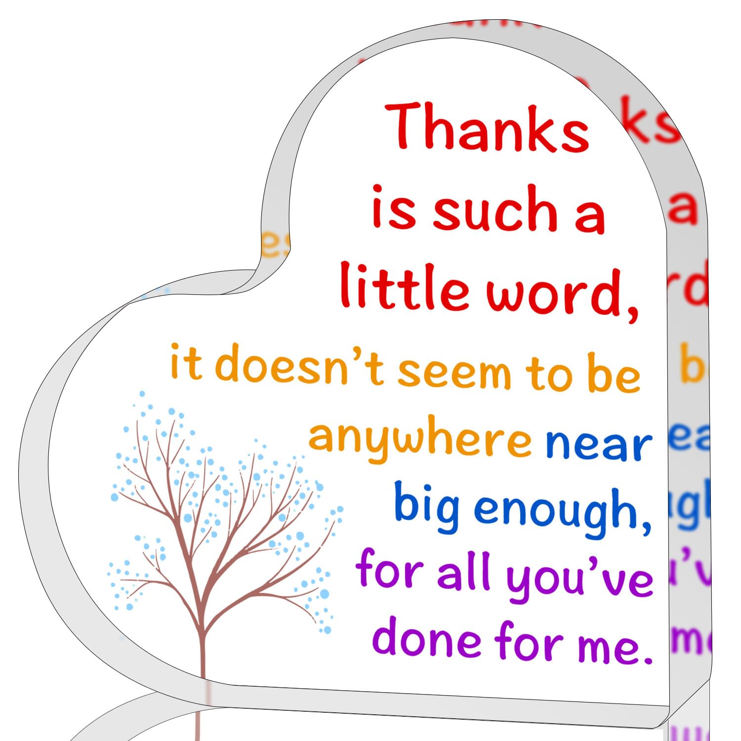 ZsaTuiy Decorative Sign, 3.94 x 3.94 inches, Plastic, Words & Quotes, Office Decor, Employee Appreciation, Thanksgiving, Retirem