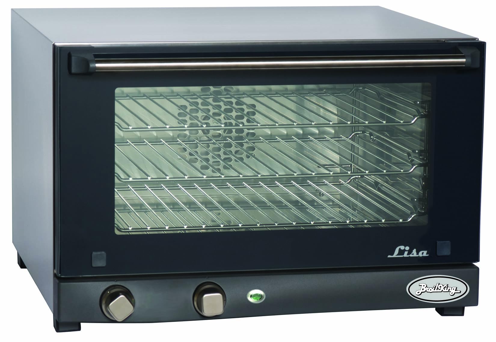 BroilKing POV-013 1450 Watt Half Size Countertop Convection Oven with (3) Shelves (1) Commercial Sheet Pan for Restaurant Deli |