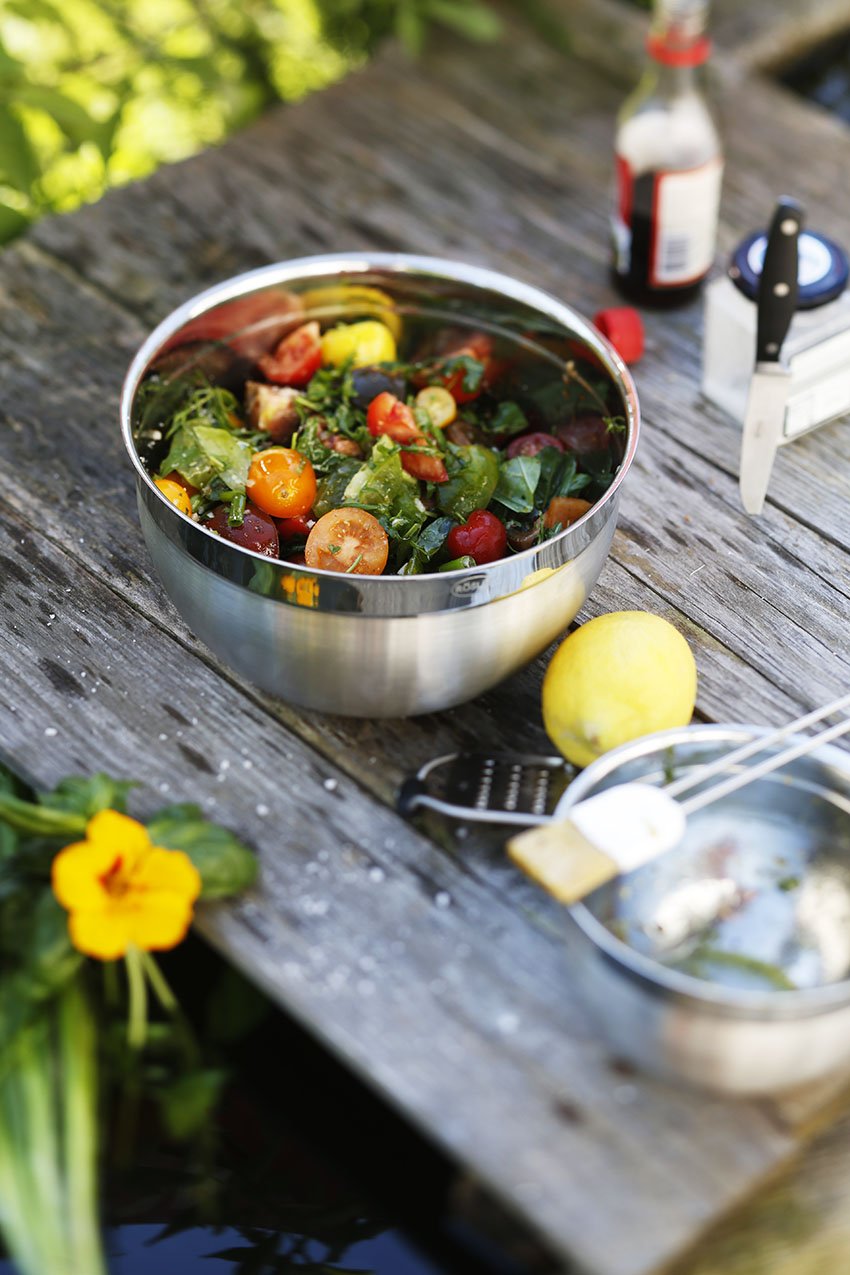 Rosle 3 Piece Stainless Steel Mixing/Prep Bowl Set, (1.7Qt, 3.3Qt, 5.7Qt)