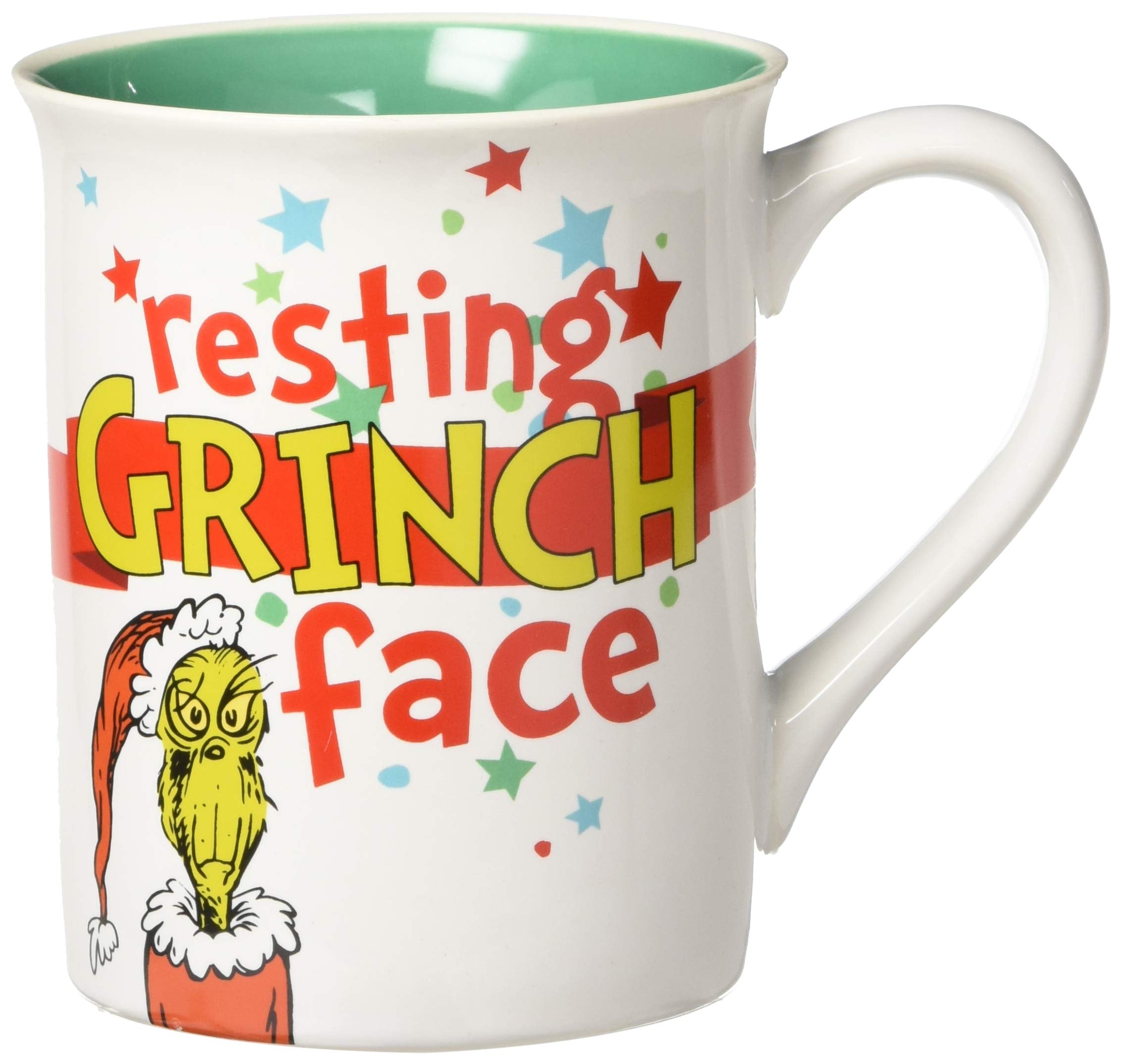 Department 56 Resting Grinch Face Mug, 16 Ounce