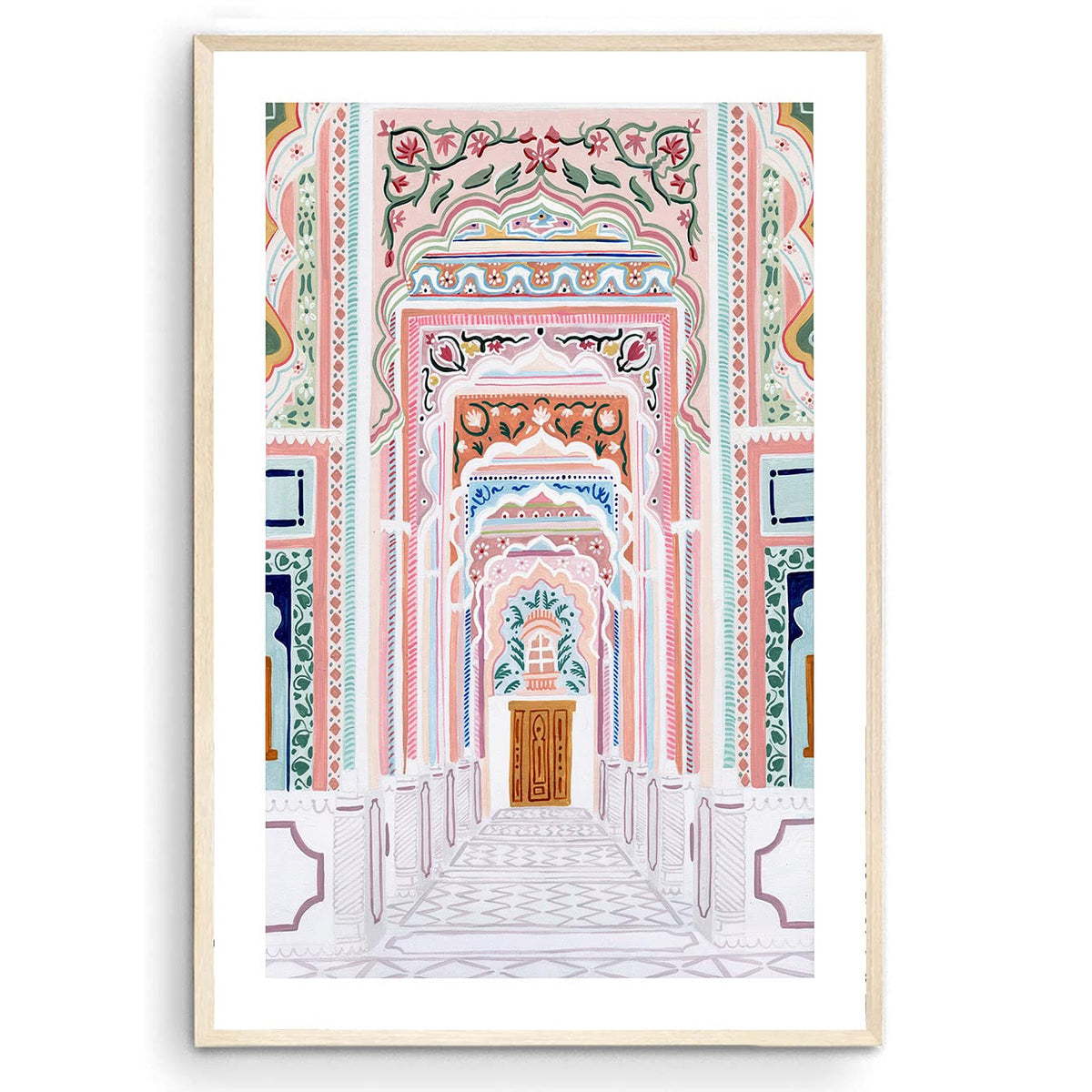 Nationcog Patrika Gate, Jaipur Art Print, India Art Print, Travel Print, Travel Poster, Home Decor, Wedding Gift, Housewarming G