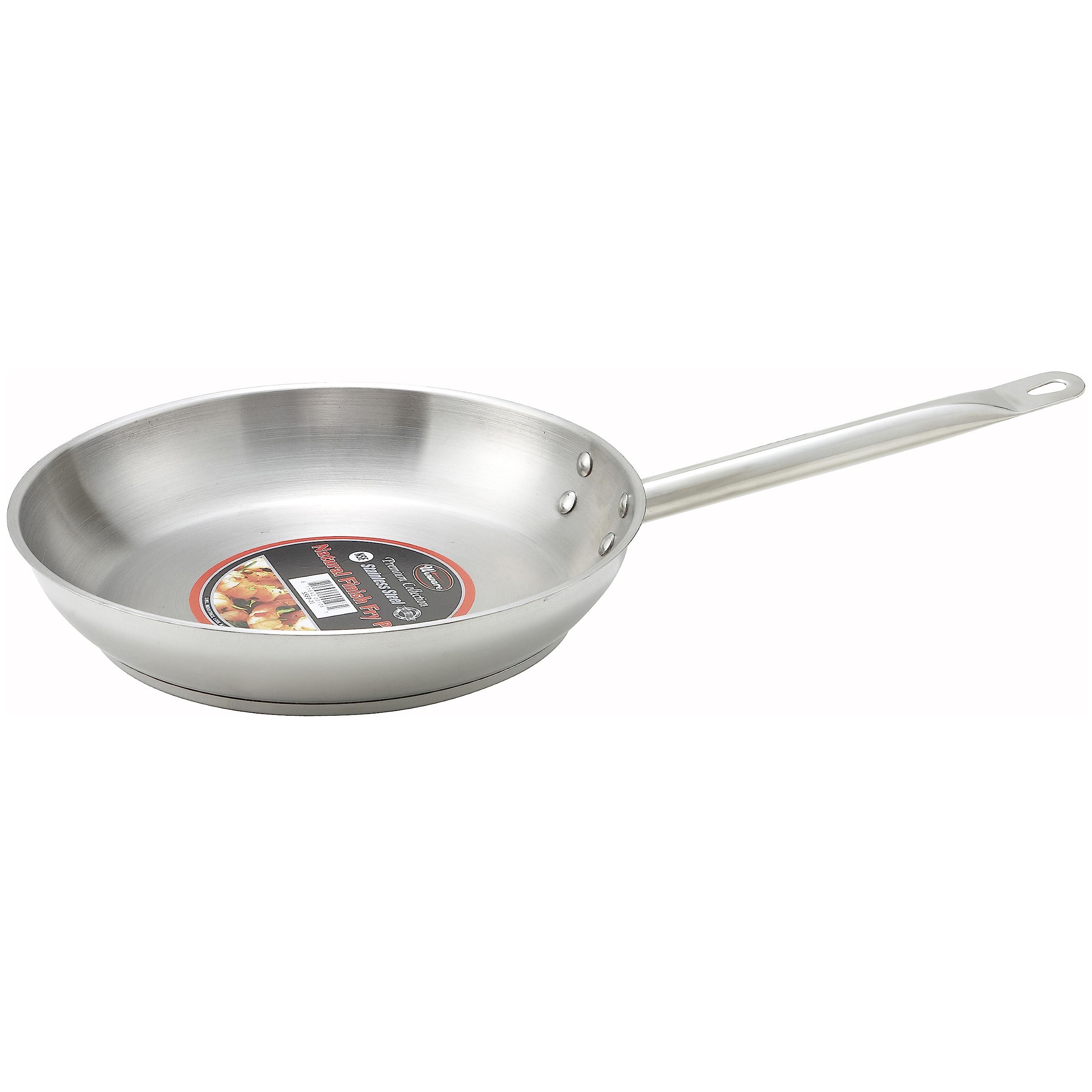 Winware SSFP-9 FryPanSS  9.5 Inch  Stainless Steel