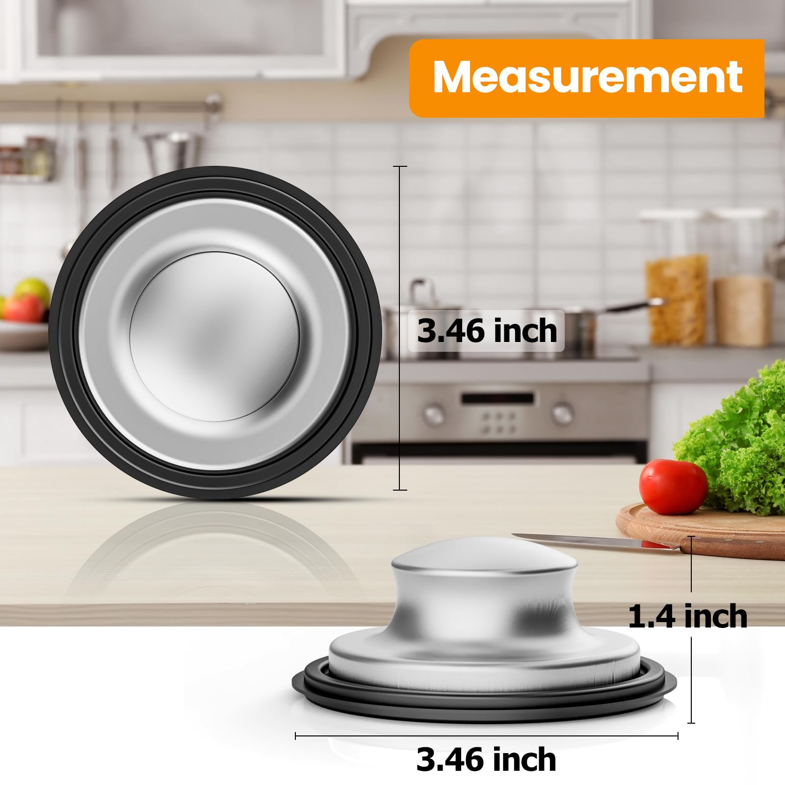 Huntonry 2Pcs Kitchen Sink Stopper And Kitchen Sink Drain Strainer, Drain Catcher And Drain Cover For Kitchen Sink, Drainer For