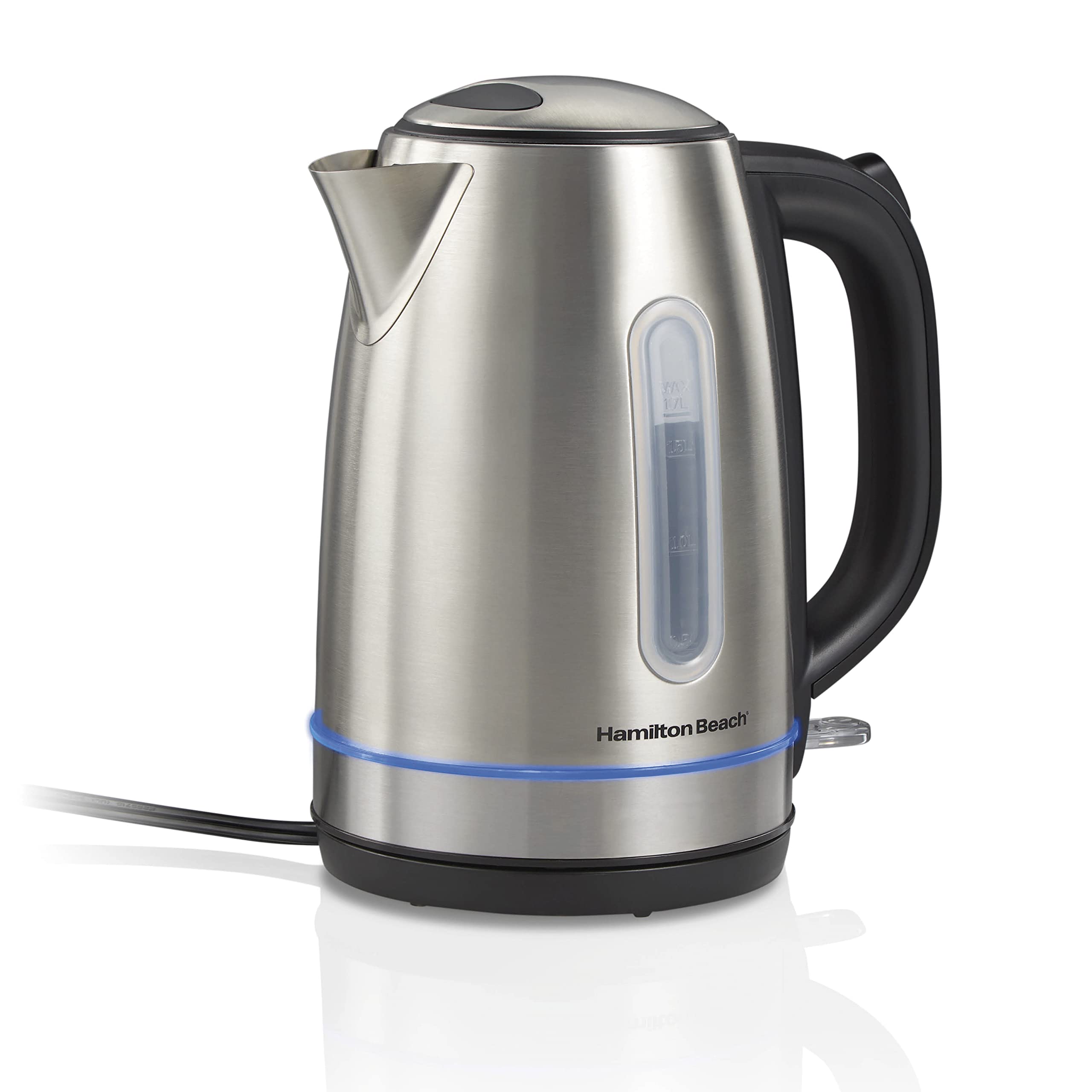 Hamilton Beach Electric Tea Kettle, Water Boiler & Heater, 1.7 Liter, Cordless Serving, 1500 Watts for Fast Boiling, AutoShutof