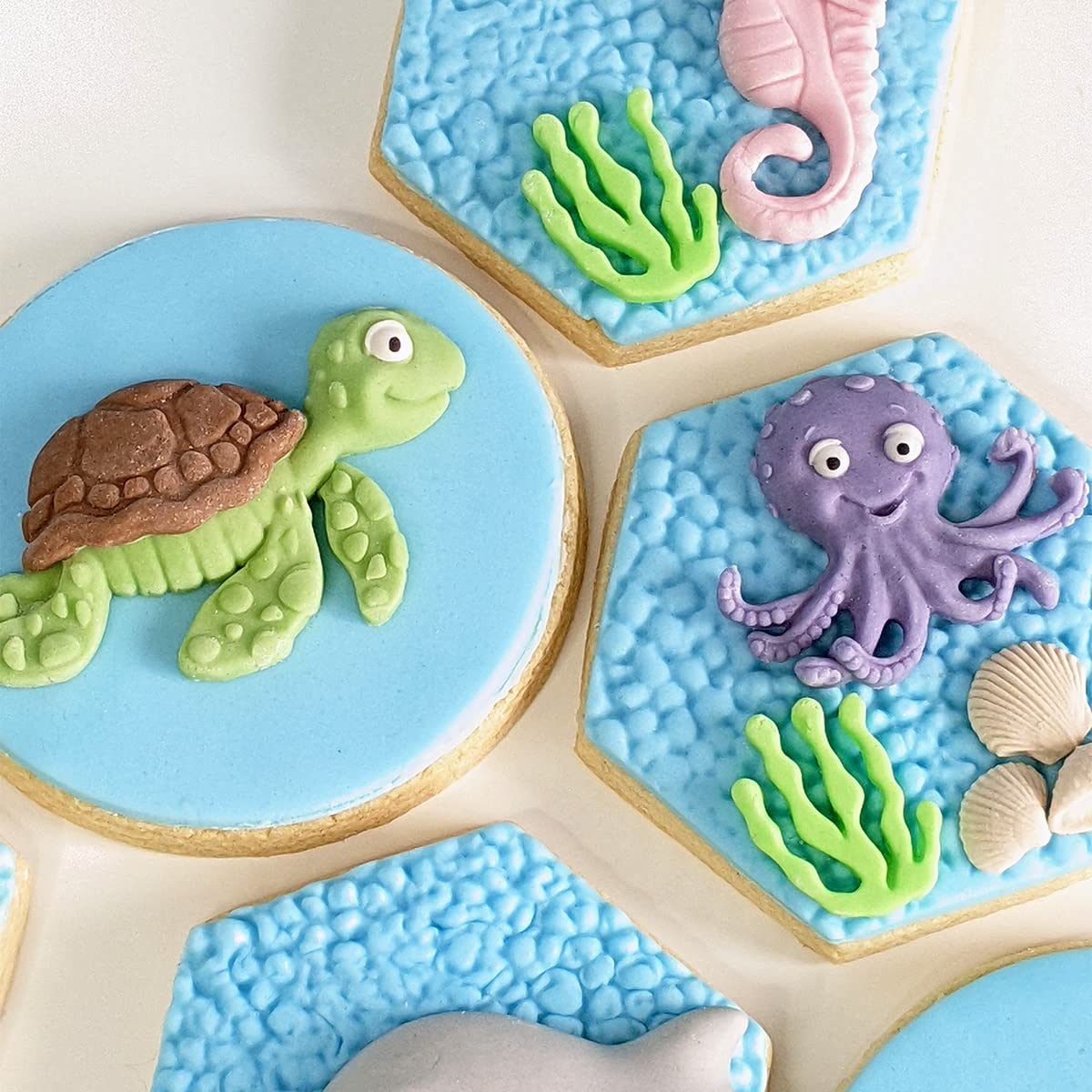 Katy Sue Turtle And Crab Silicone Mold For Seaside & Sea-Themed Cake Decorating & Crafting - Perfect For Use With Fondant, Gum P