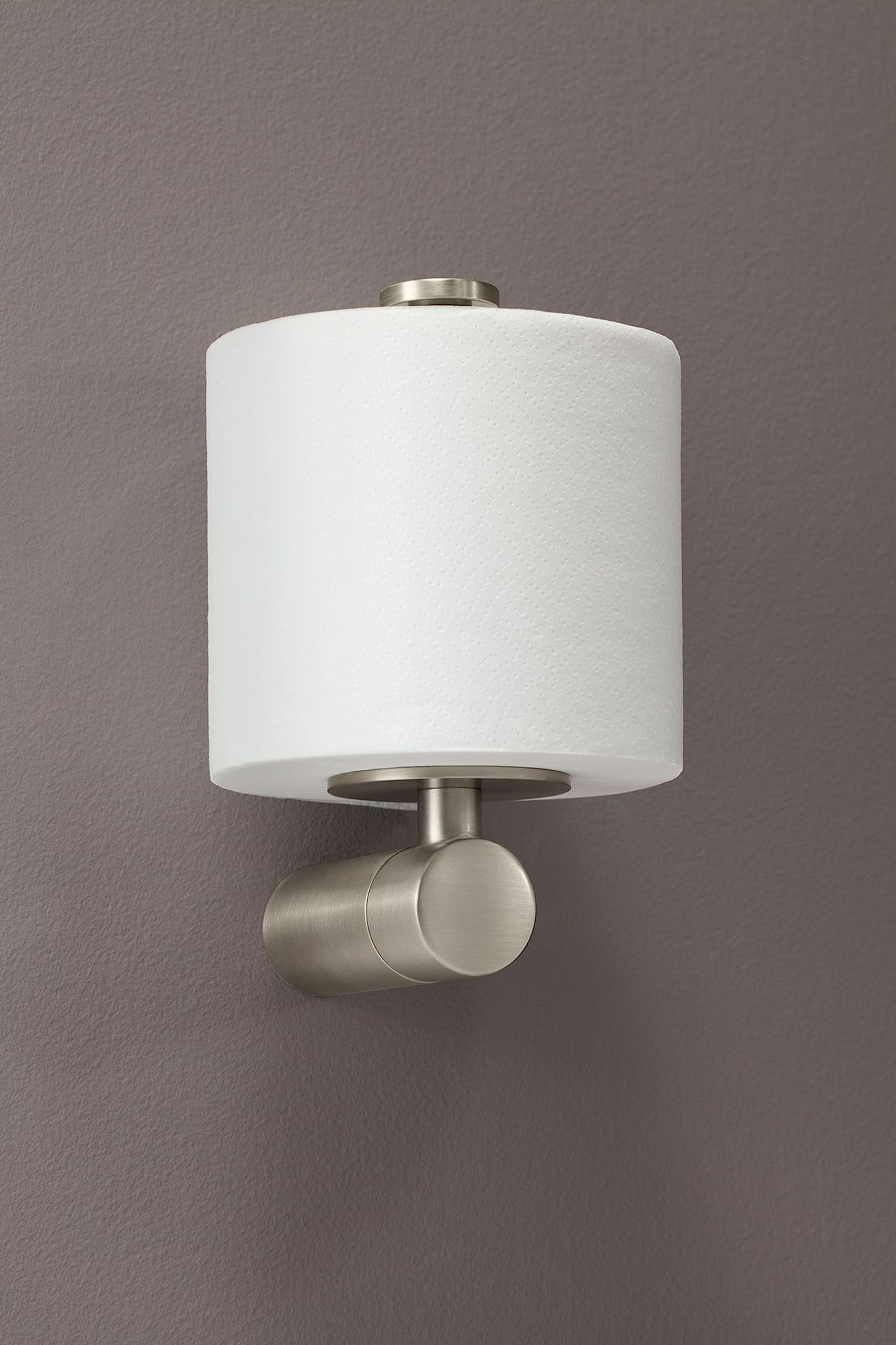 Moen Yb0409Bn Single Post Modern Toilet Paper Holder, Brushed Nickel