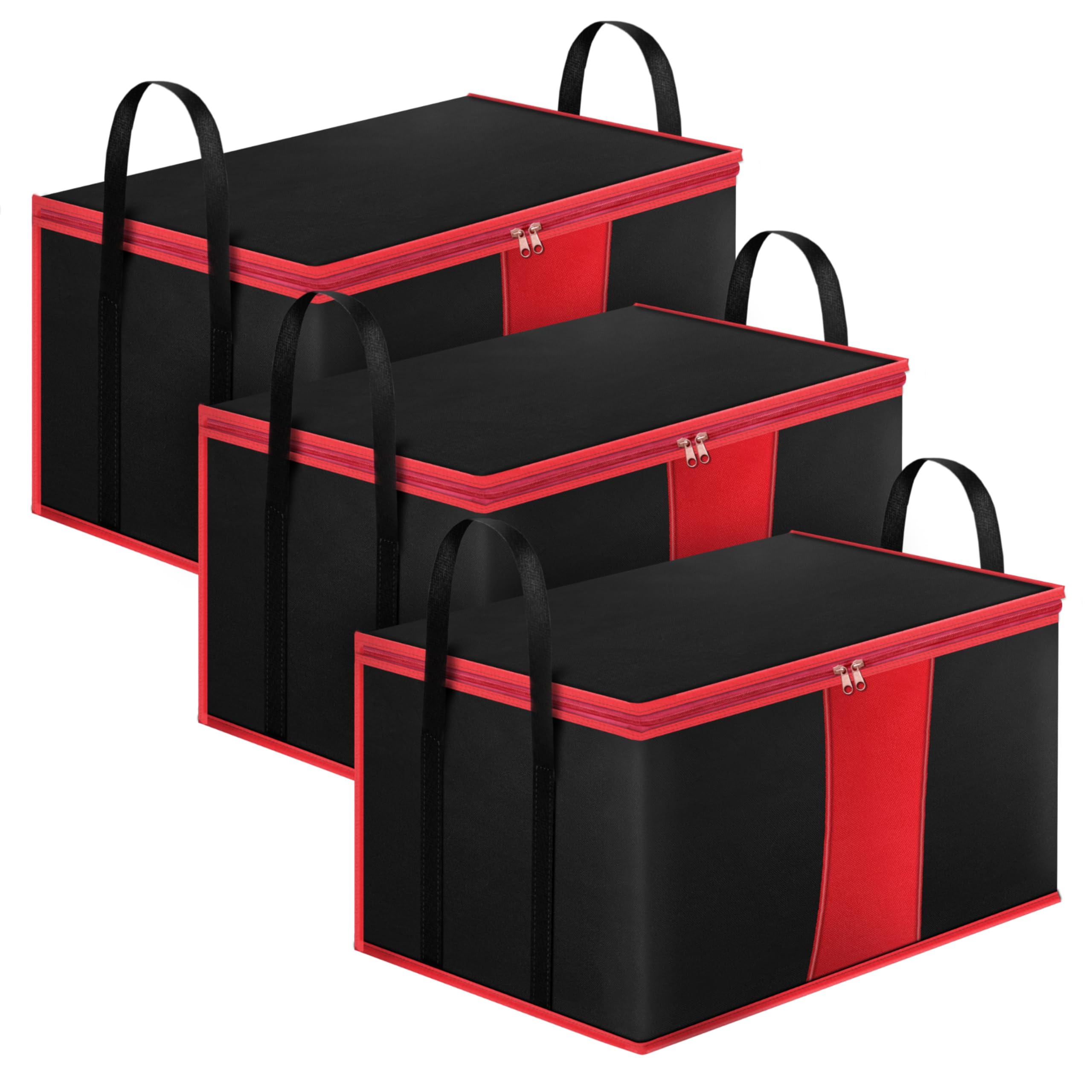 Storite 3 Pack Multi-Purpose Moisture Proof Heavy Duty 1680 Denier Nylon 110 L Super-Size Large Toys/Stationery Paper/Blankets/C