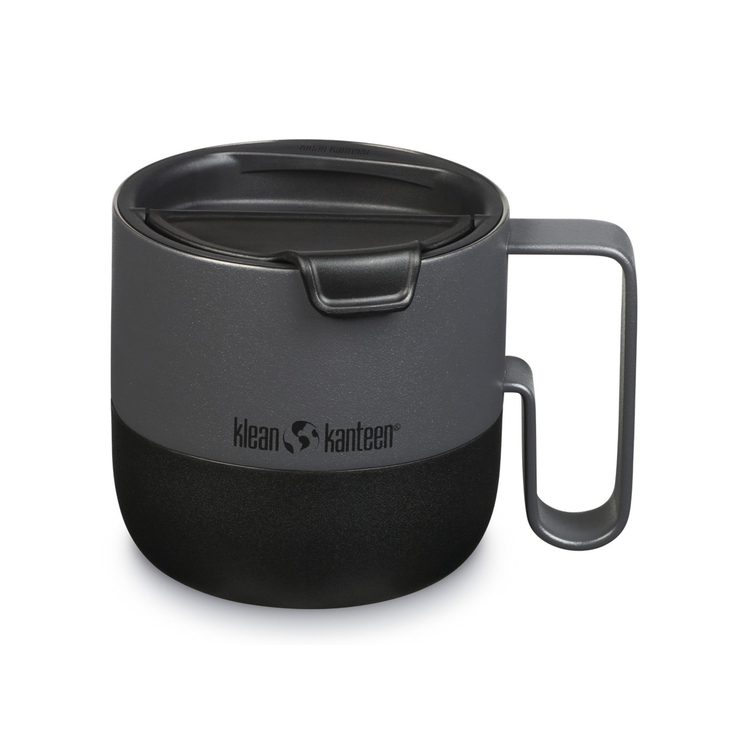 Klean Kanteen 14oz Rise Mug - Stainless Steel with Flip Lid - Asphalt