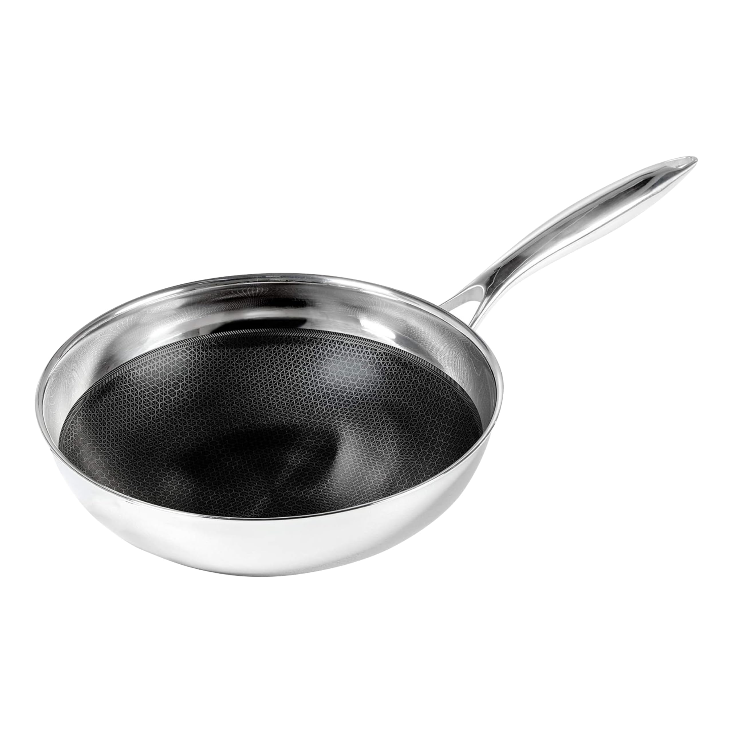 Black Cube Quick Release Cookware Chef'S Pan - 9.5-Inch/2.5 Quart - Stainless Steel Frying Pan - Induction Pan - Deep Frying Pan