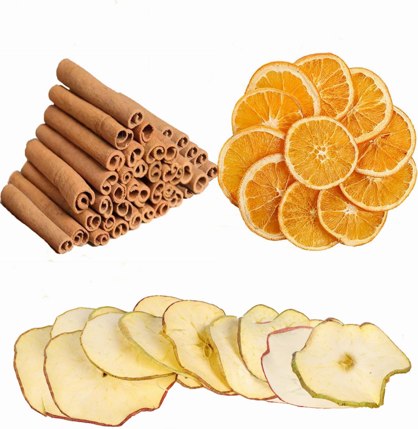 Dried Orange Slices Cinnamon Potpourri Simmering Set, Cinnamon Sticks, Potpourri Bowl Filler Gift Basket Fillings for Fall Scent