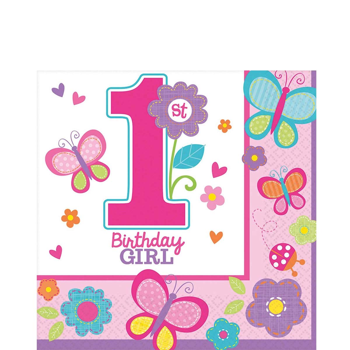 Sweet Birthday Girl Luncheon Napkins