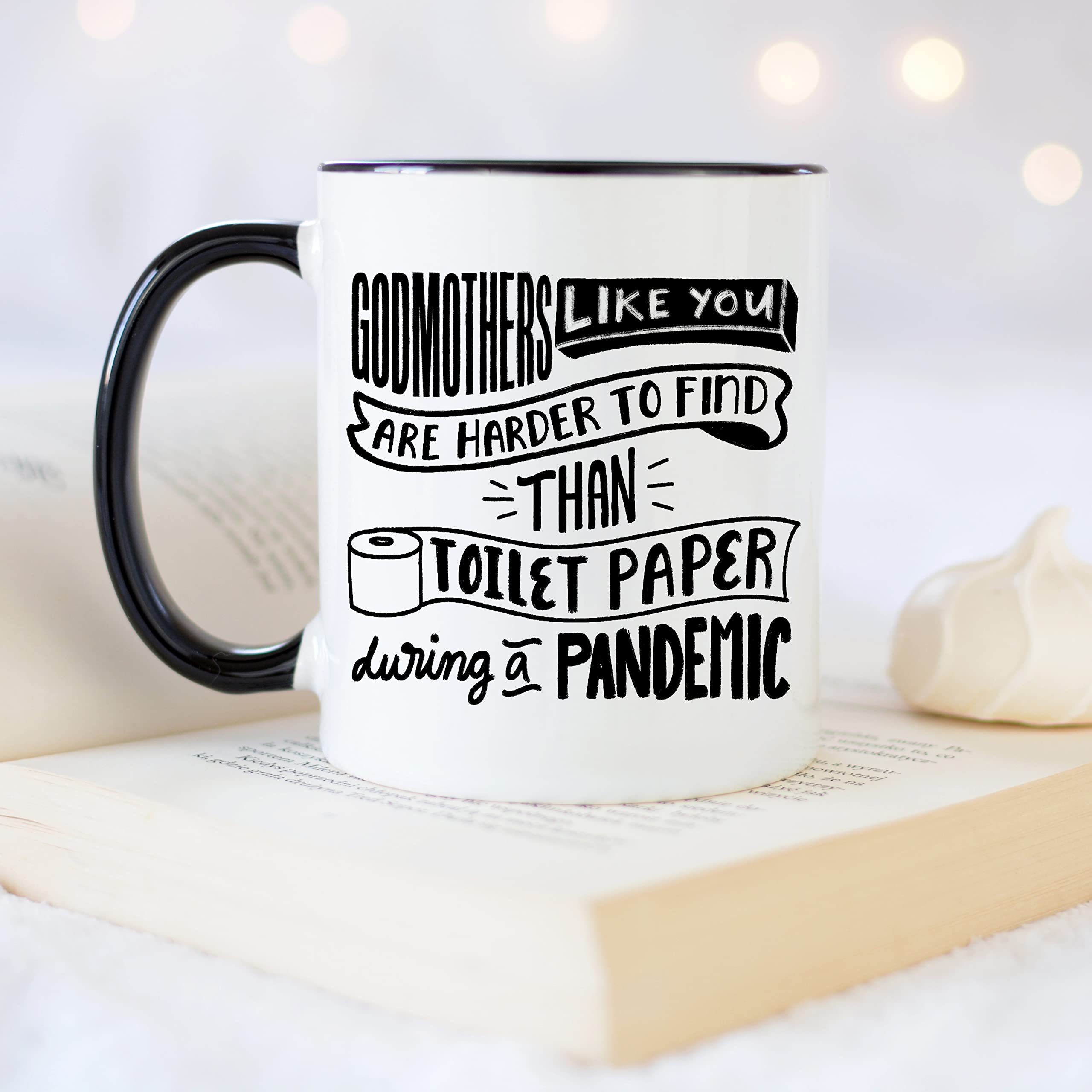 YouNique Designs Godmother Cup, 11 Ounces, Will You Be My Godmother Proposal Coffee Mug, Godmother Mug from Godchild, Fairy Godm