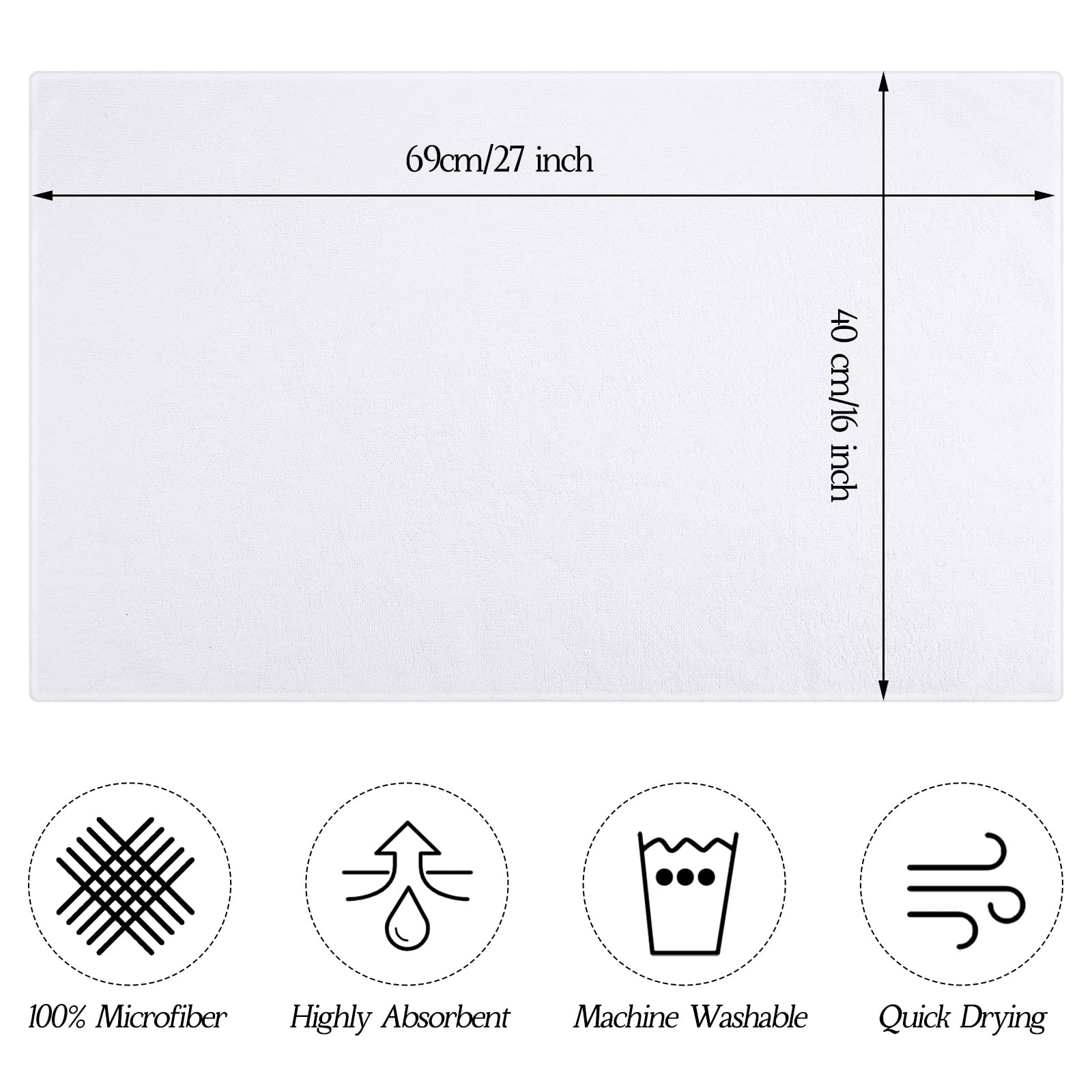 Shimeyao 26 Pack Salon Towel Bulk, Microfiber Hair Drying Bleach Proof Lint Free Absorbent Hand Towels Set for Home Salon Spa Ba