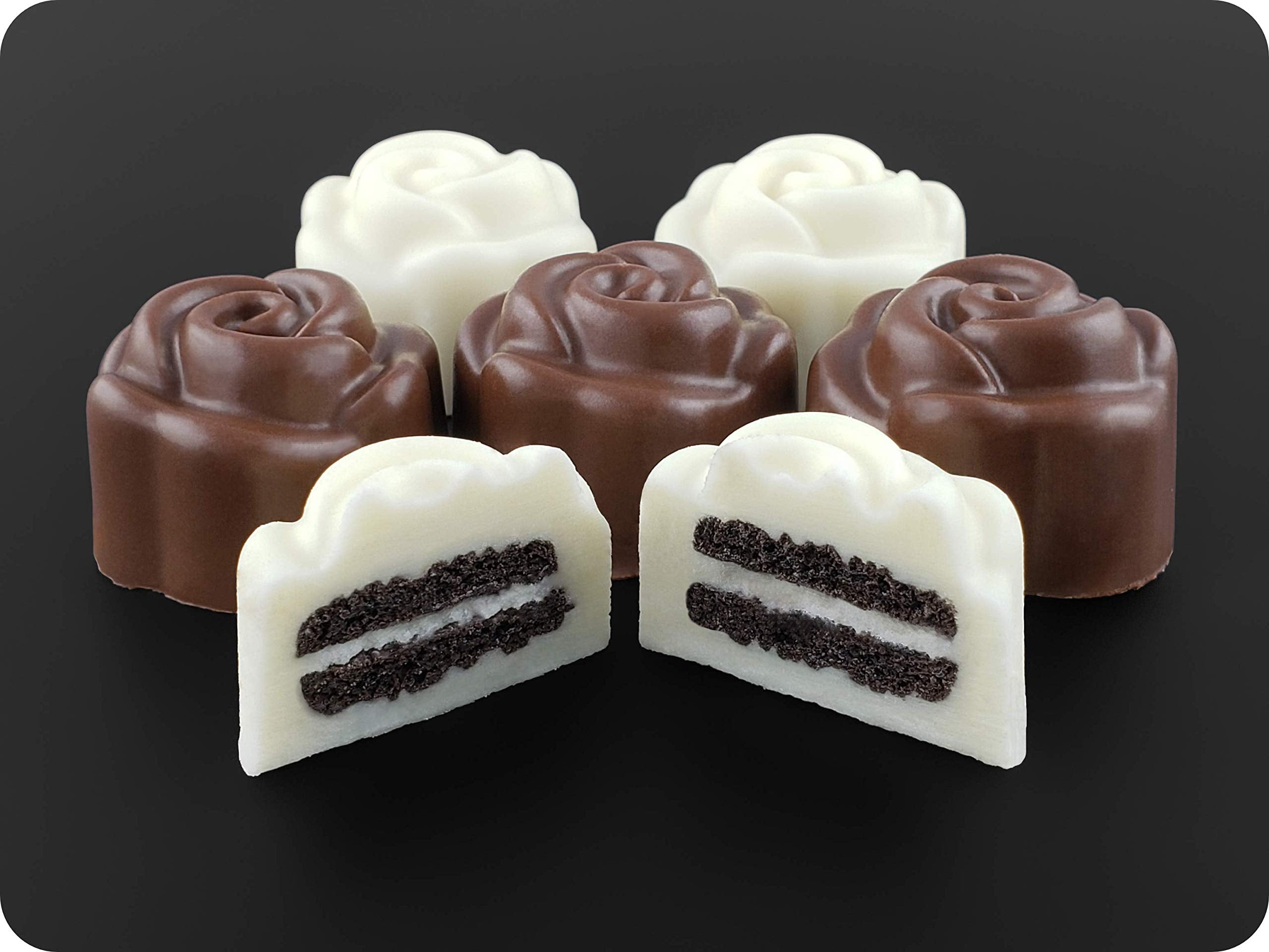 Spinningleaf Mini Rose Sandwich Cookie Chocolate Mold